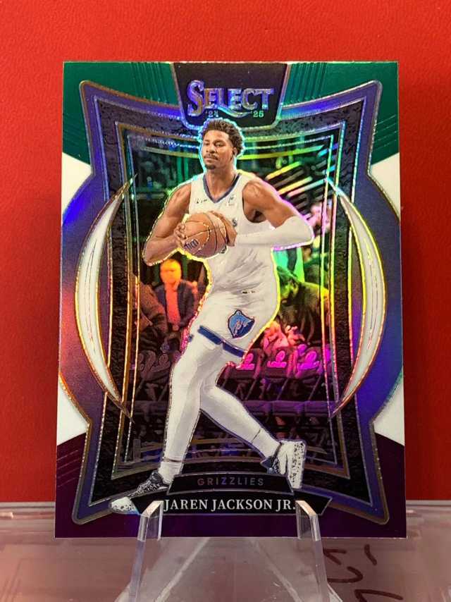 （老末精品代拍)2024-25 Panini Select Jaren Jackson Jr. 小贾伦 杰克逊 灰熊 三色折 顺丰寄付X12