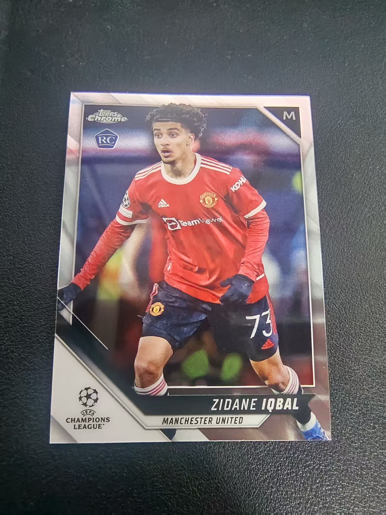 【可合并,不累计】2022 Topps Chrome Zidane Iqbal RC 曼联 齐达内 伊克巴尔 新秀 欧冠 划痕 边角瑕疵 #102