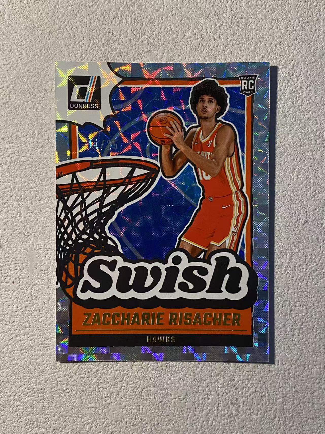 2024-25 Panini Donruss Zaccharie Risacher RC 杜蕾斯 老鹰 新秀rc 里萨谢 /25编 低编 swish特卡 风车折 折射 收藏必备