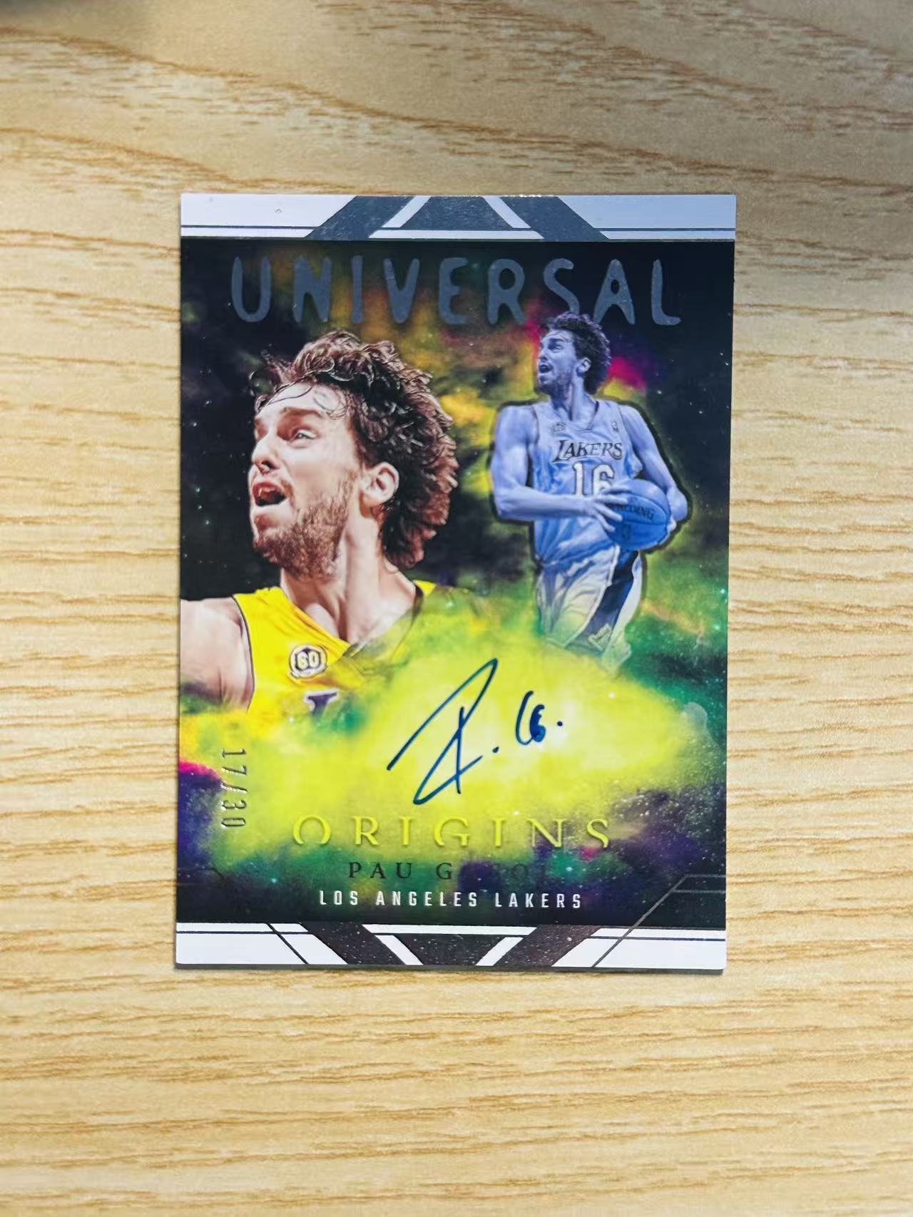 2023-24 Panini Origins Pau Gasol 保罗 加索尔 湖人 起源 宇宙签 签字 卡签 17/30编