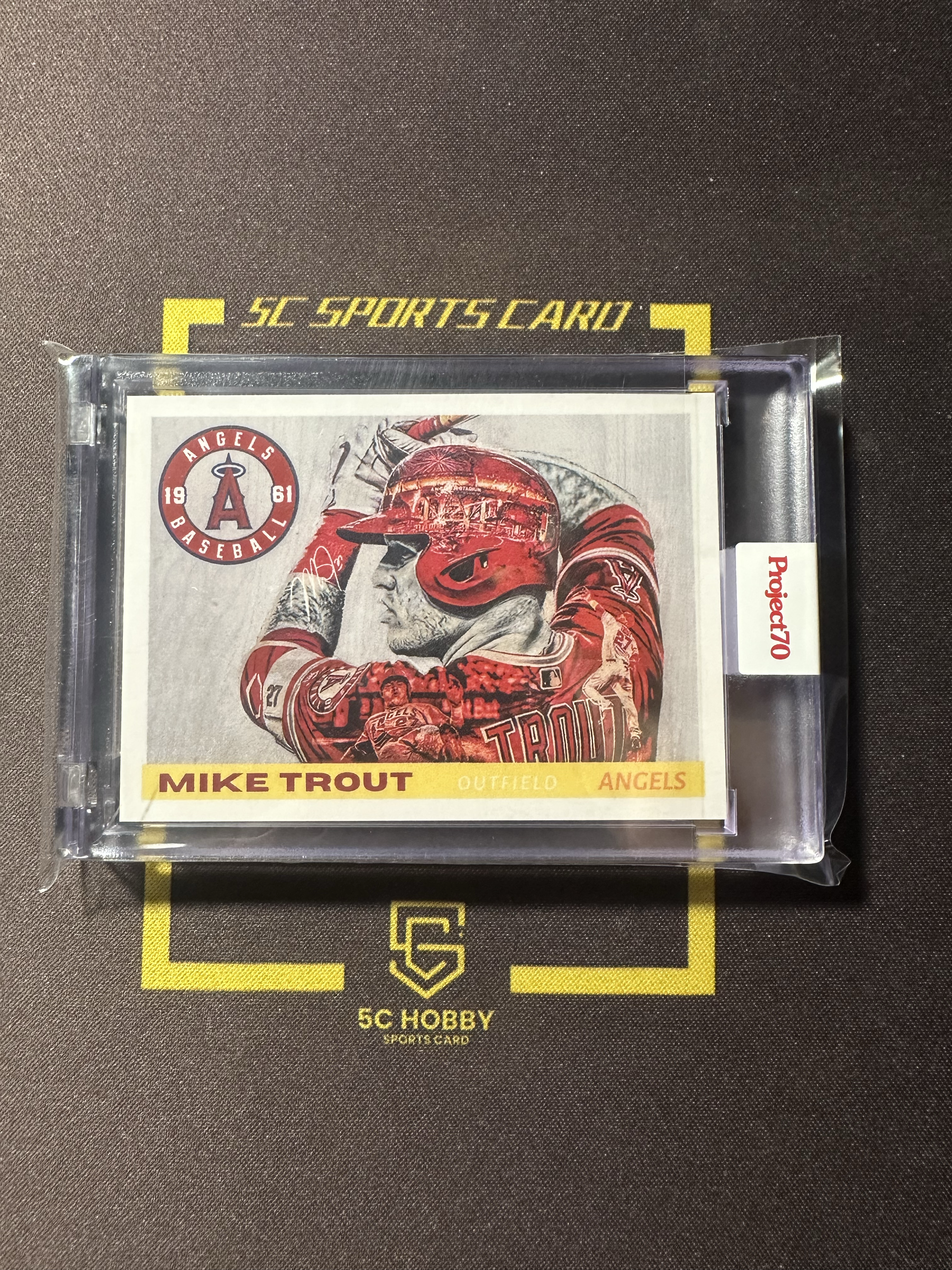 【主演出卡】 2020 topps project 2020 系列 天使队 Mike Trout 原封砖 漫画选图