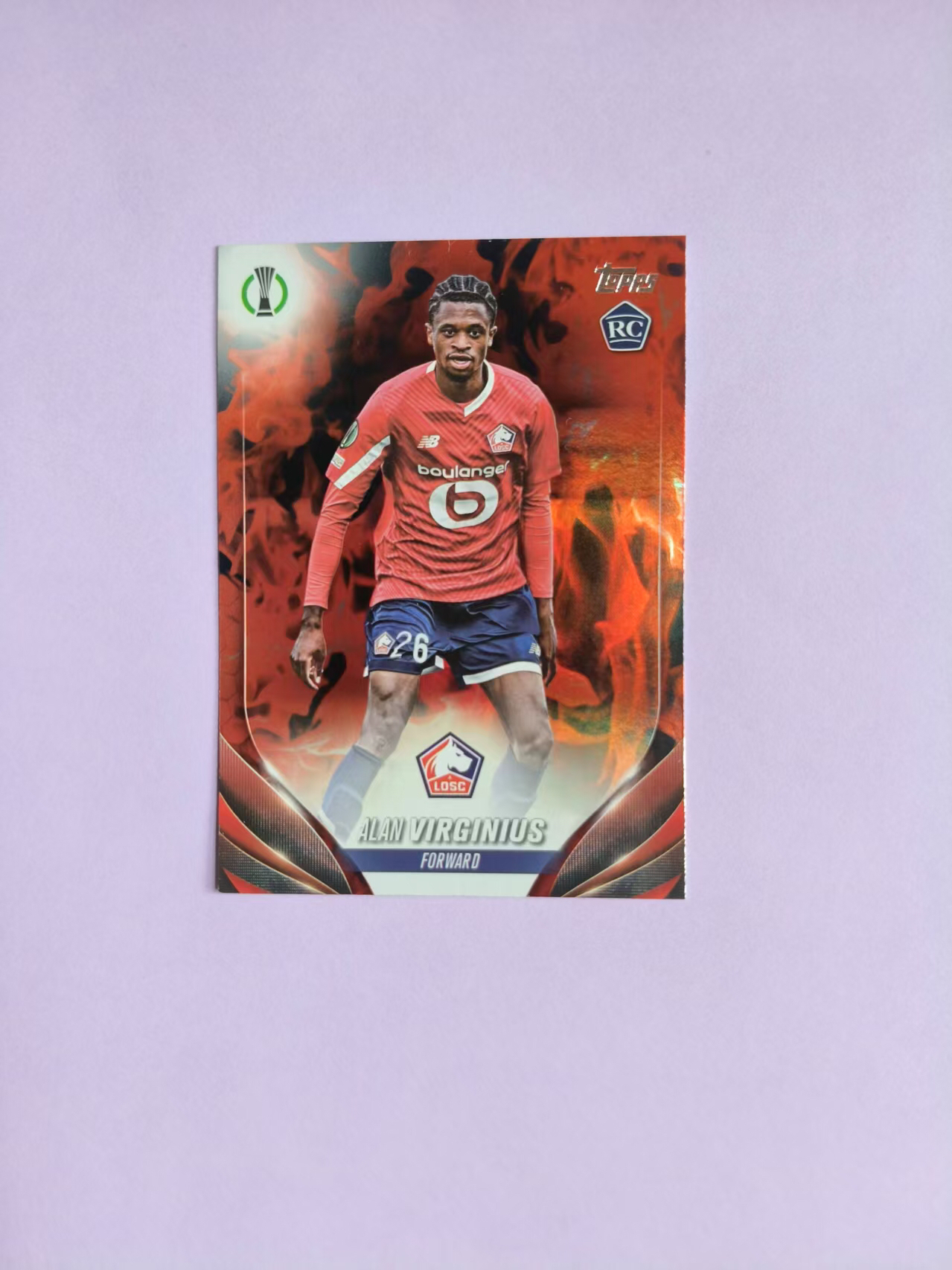 2023-24 Topps ucc Alan Virginius tppps ucc 欧战 里尔 弗吉尼厄斯 火焰 折射
