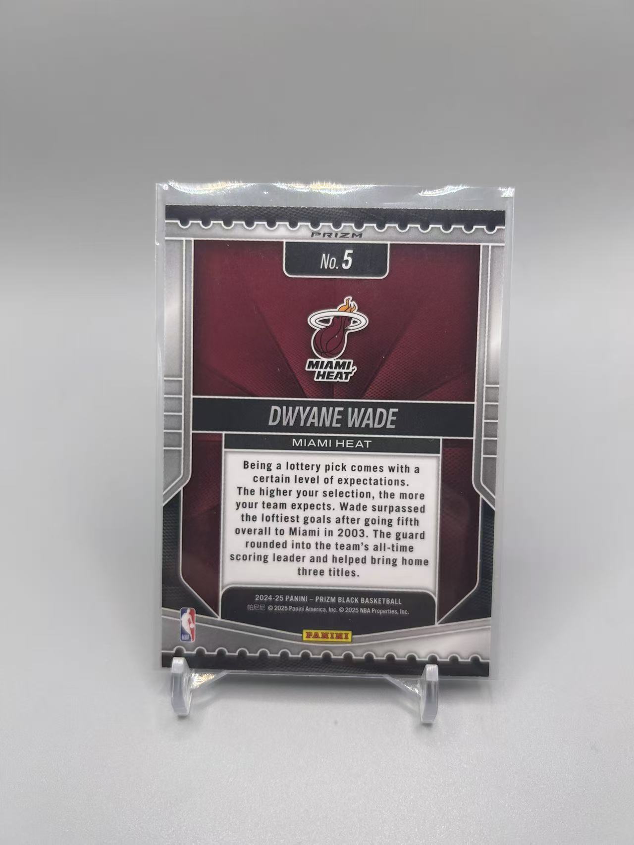 2024-25 Panini Prizm Dwyane Wade 【灰灰代拍】全新篮球PZblack 热火 韦德 银折 乐透特卡 二哥