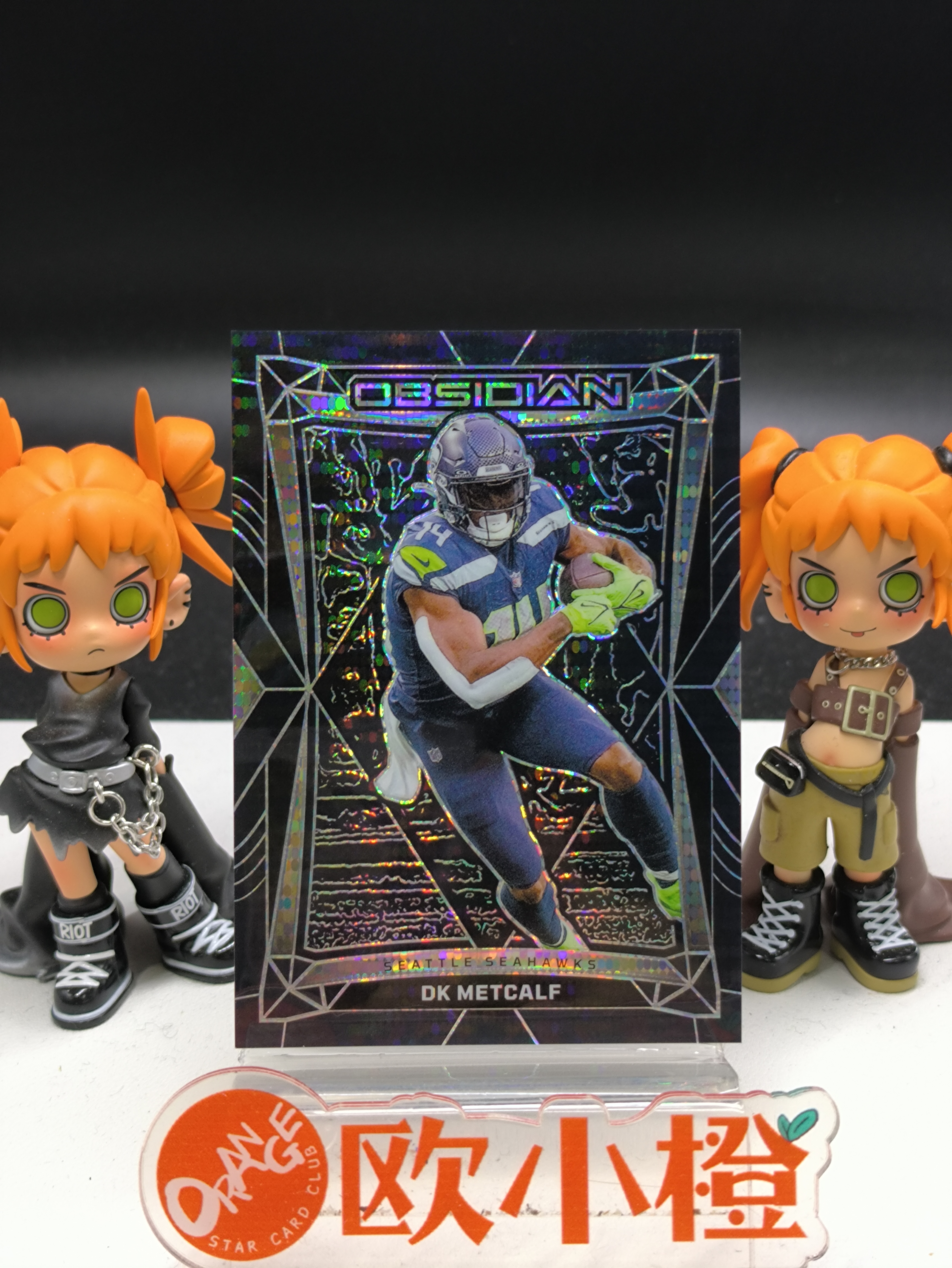2024 【欧小橙急速拍】 Obsidian DK Metcalf 橄榄球 黑曜石 海鹰 DK 梅特卡夫 脉冲折 细节如图 收藏必备棍-REXF
