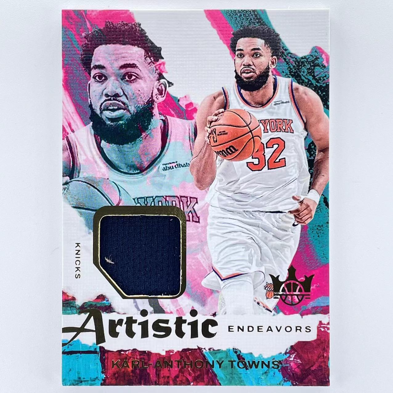 T 2024-25 Panini Court Kings Karl Anthony Towns 卡尔 安东尼 唐斯 森林狼状元 尼克斯 历史最强中锋三分射手 油画 球衣物料 Artistic 小窗落场 金版 轻印如图 BM026