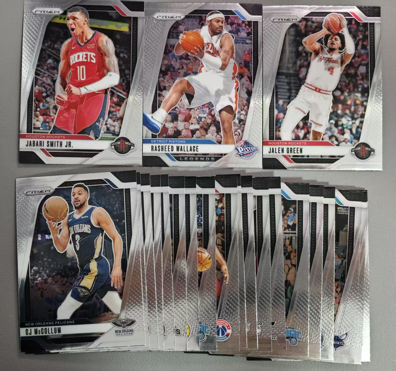 【阿泽代卖】2024-25 Panini Prizm Pz 小贾巴里史密斯 拉希德华莱士 杰伦格林 唐斯 普尔 等 22张好人lot 选图巨帅 卡品如图 介意勿拍-tall