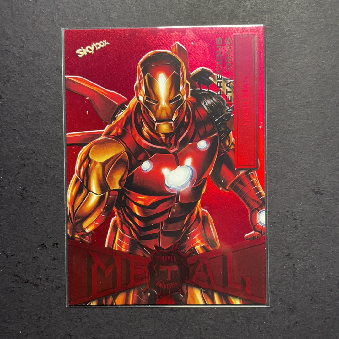 2023 SkyBox Marvel (MCU) Metal蜘蛛侠 钢铁侠 PMG红宝石100编 序号36 2021 UD漫威漫画Metal Universe蜘蛛侠系列