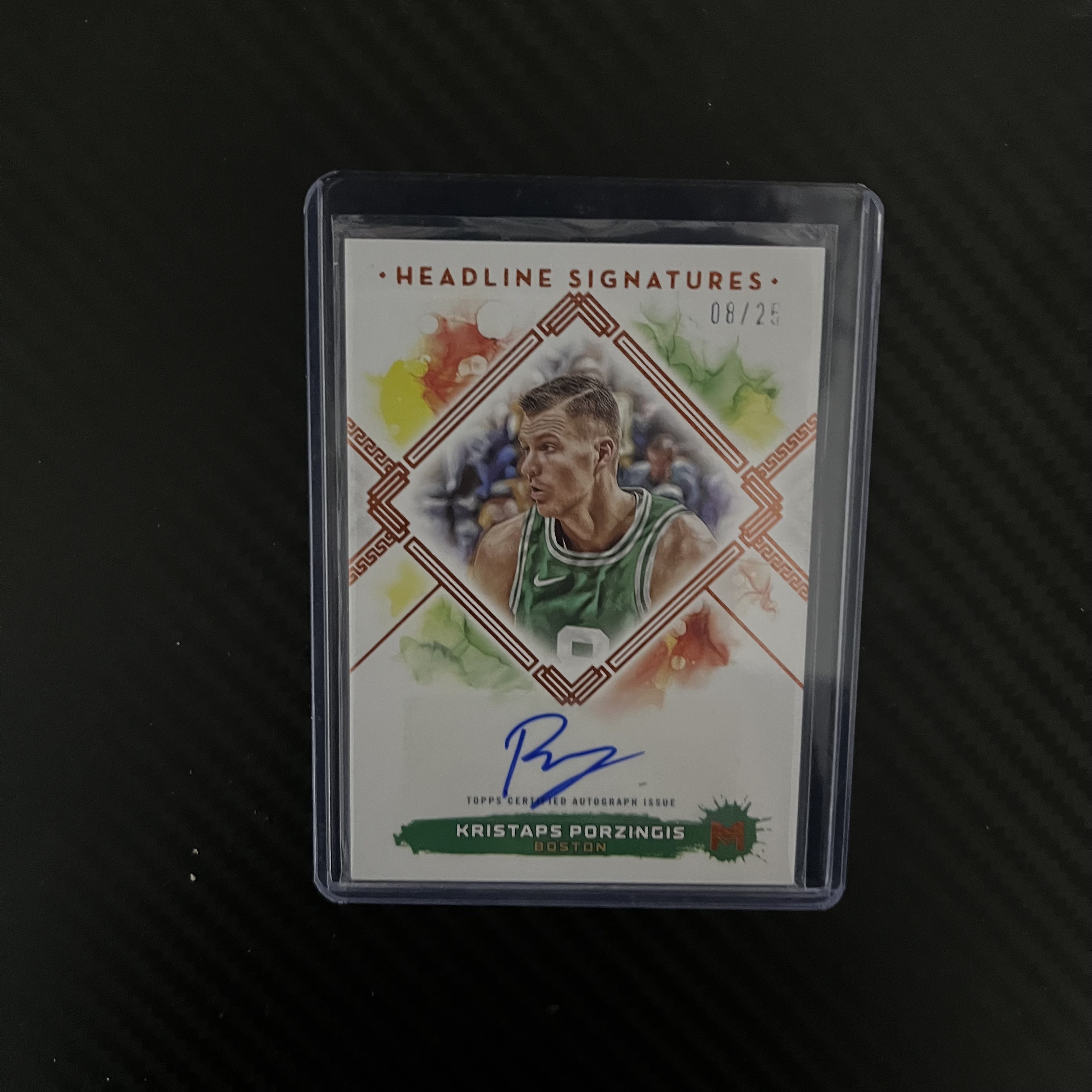 2024 Panini Impeccable Kristaps Porzingis tc topps 凯尔特人 波尔津吉斯 08/25编 签字 不退不换 不累计 卡品如图 丁满代拍 小杆
