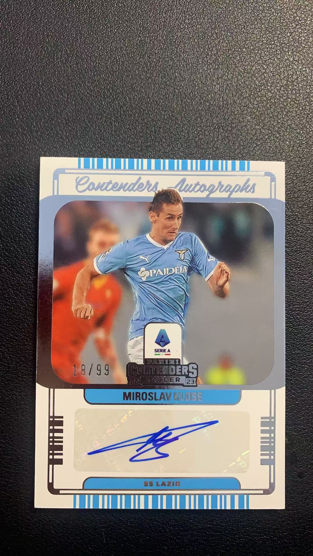 2022-23 Panini Chronicles Miroslav Klose 米洛斯拉夫 克洛泽 签字 99编 拉齐奥 球票 编年史 卡品如图 糍粑