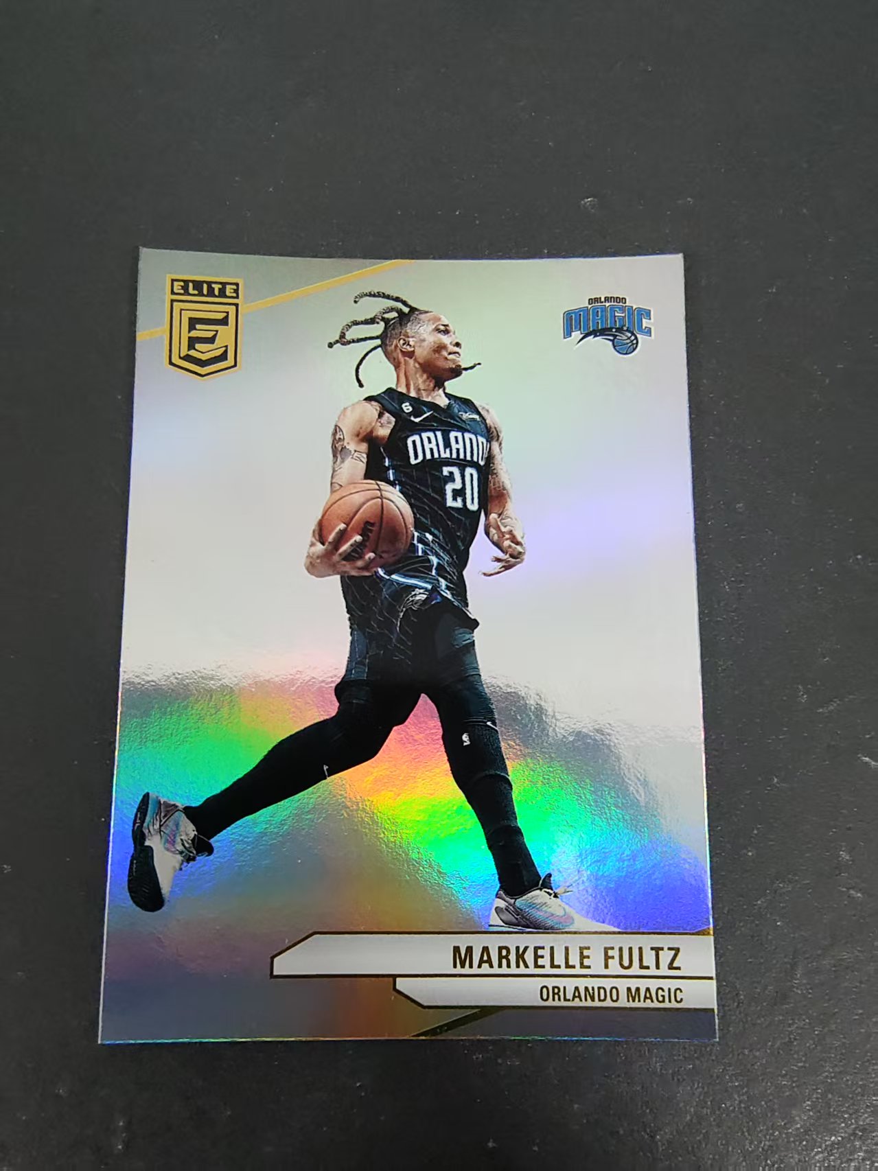 【可合并，不累计】2023-24 Panini Donruss Elite Markelle Fultz 富尔茨 魔术 杜蕾斯 精英 闪卡 划痕 边角瑕疵 #94