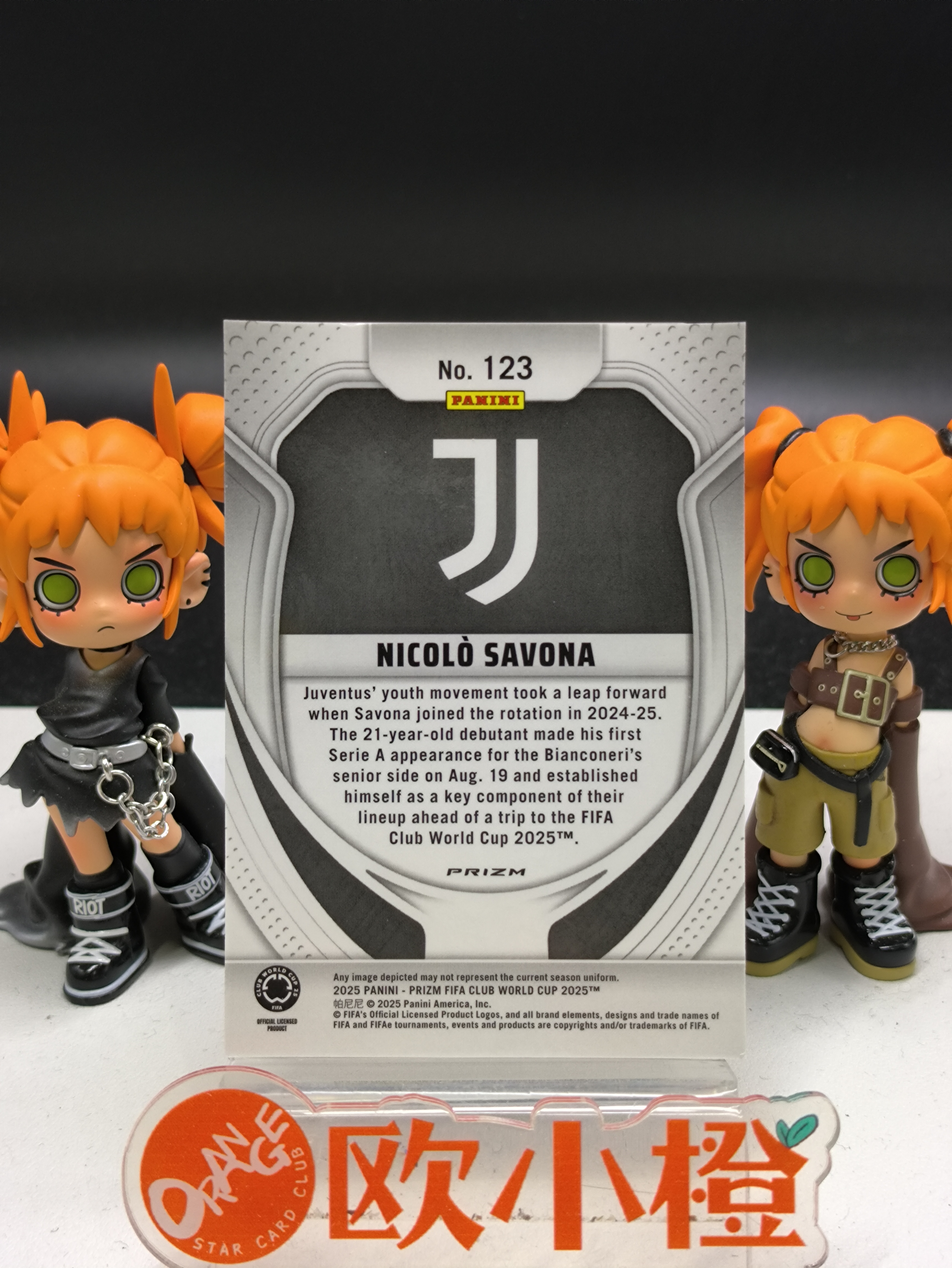 2025 【欧小橙急速拍】 Prizm Nicolo Savona RC 世俱杯PZ 尤文图斯 新秀 萨沃纳 潘多拉折 收藏必备 航-JFE9149