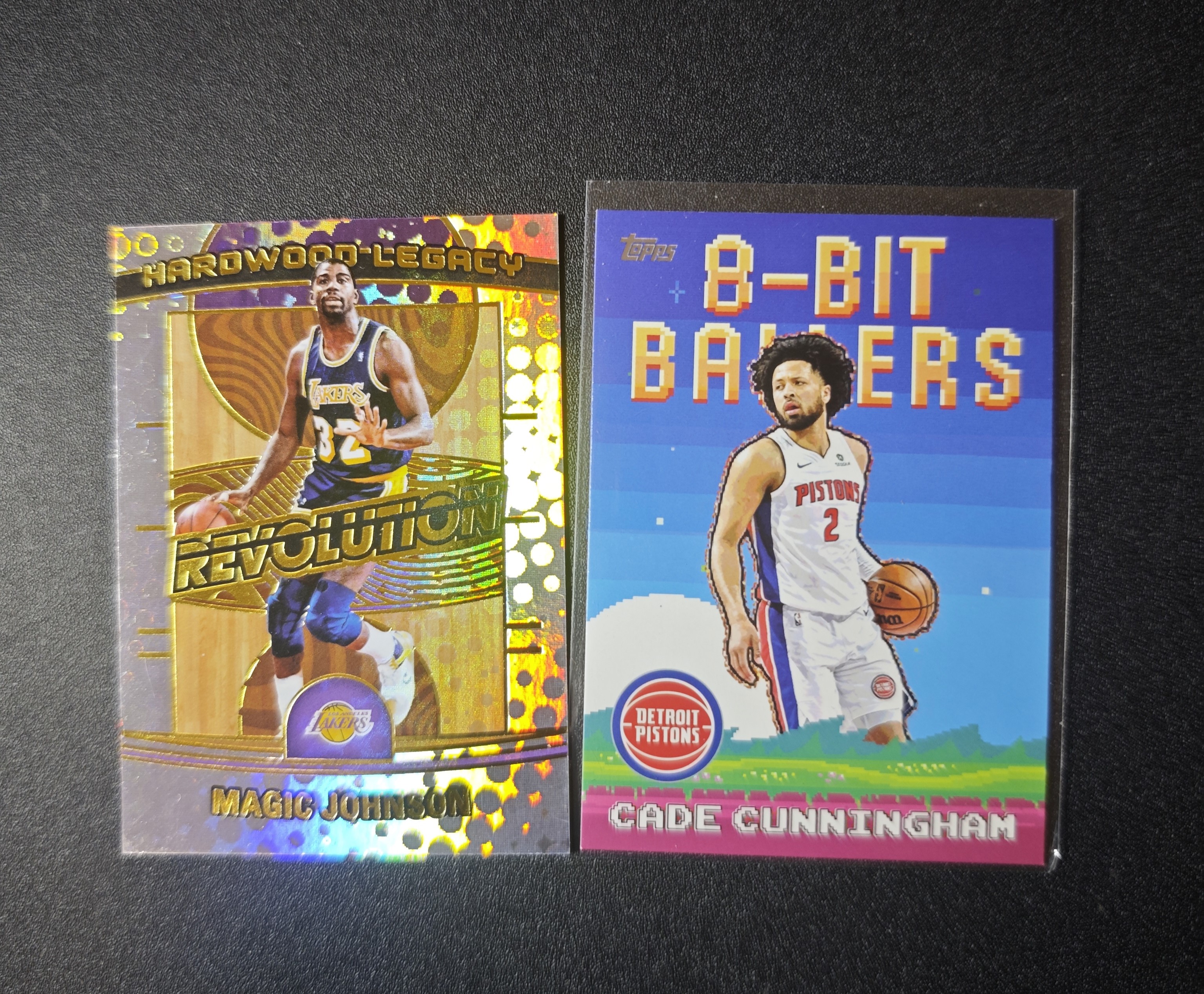 lot 2张 魔术师 约翰逊 cc 康宁汉姆 特卡 不保卡品 91代拍