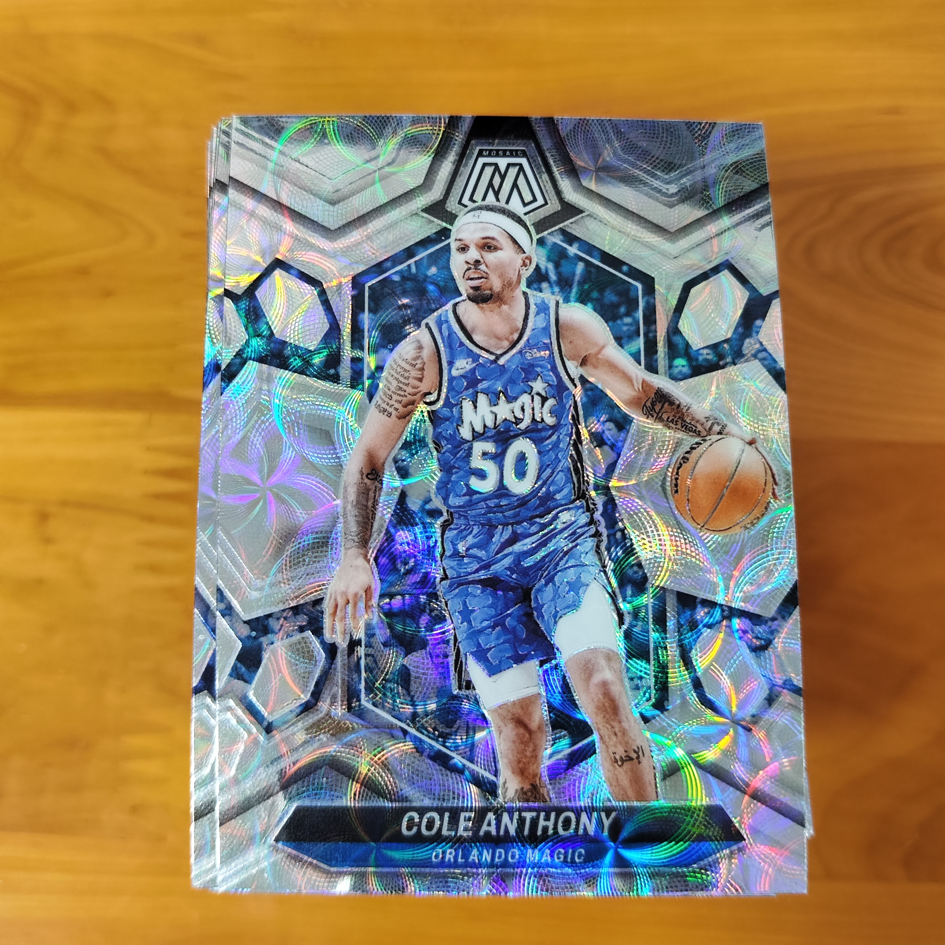 2023-24 【HADE拍卖-小卡之家】 Mosaic Cole Anthony 安东尼   圈圈折   单卡base 卡品如图 A59