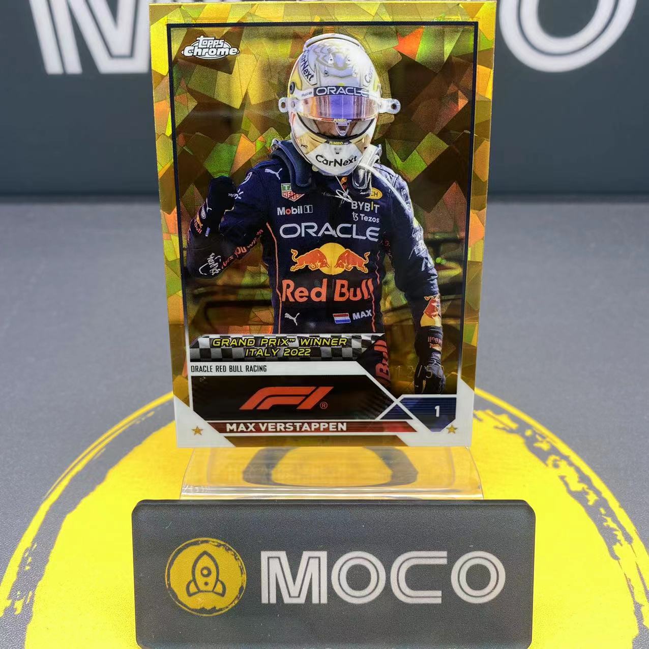 2023 Topps Chrome Max Verstappen 【MoCo拍卖】F1 蓝宝石 维斯塔潘 红牛车队 12/50编 金碎冰折 ...