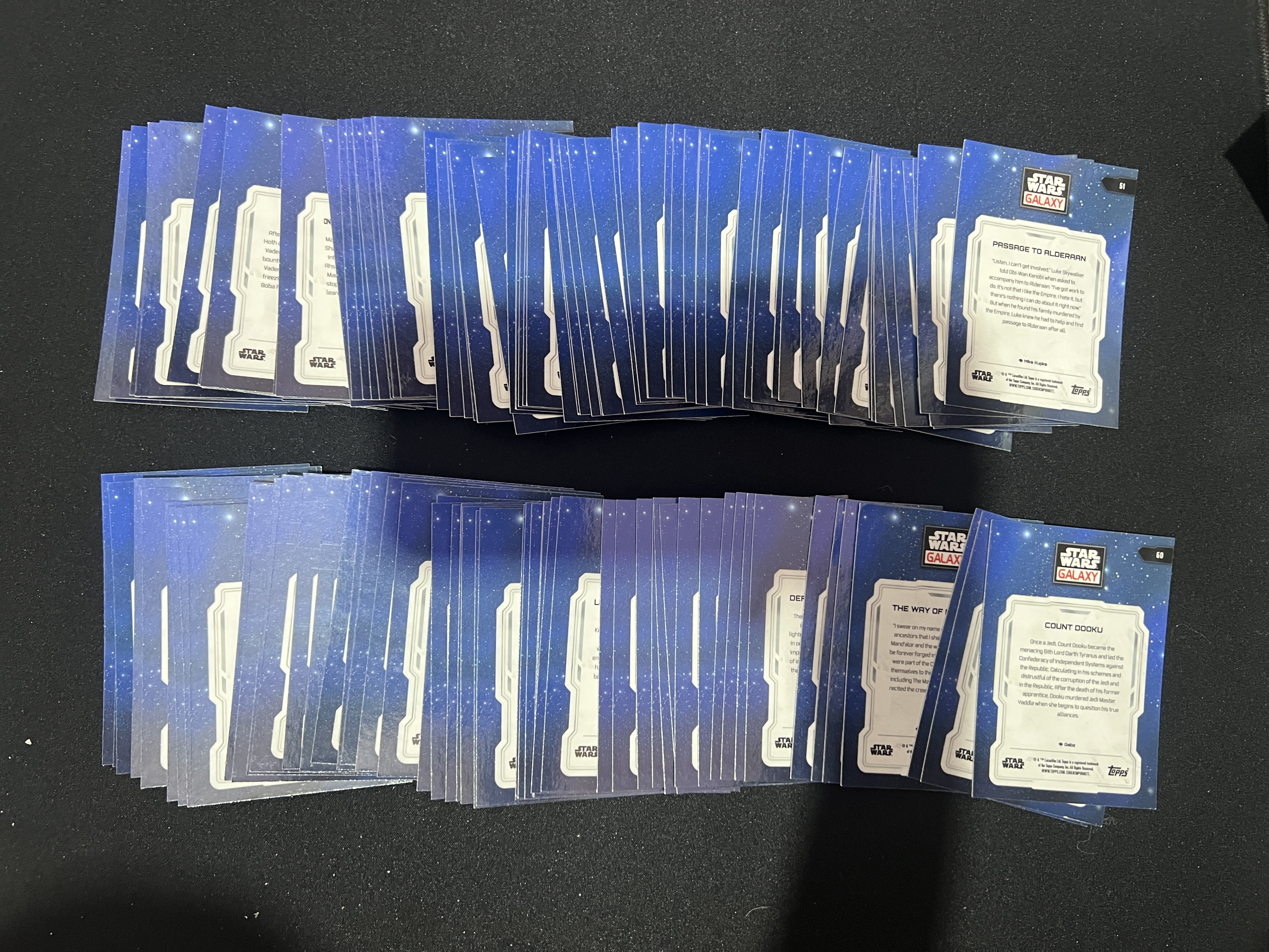2025 Topps Star Wars base 【严选代拍】 星球大战chrome Galaxy 银河系列 135张 lot 全套差的不多 选图精美 凑套必备 不保卡品 拍前看描述 nova