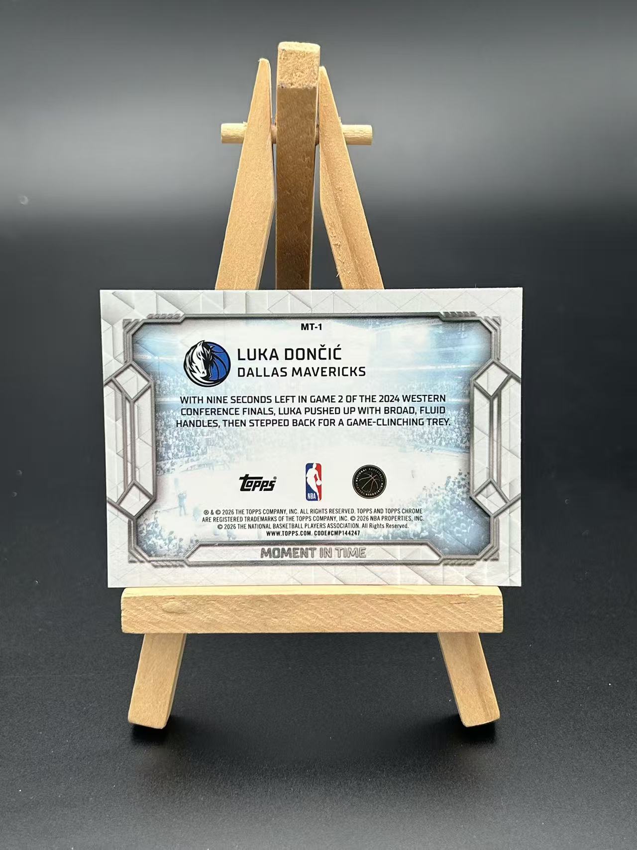2026 Topps Chrome Luka Doncic 【闪拍代拍】卢卡东契奇 Moment in Time 时刻特卡 无编 【起飞A01】