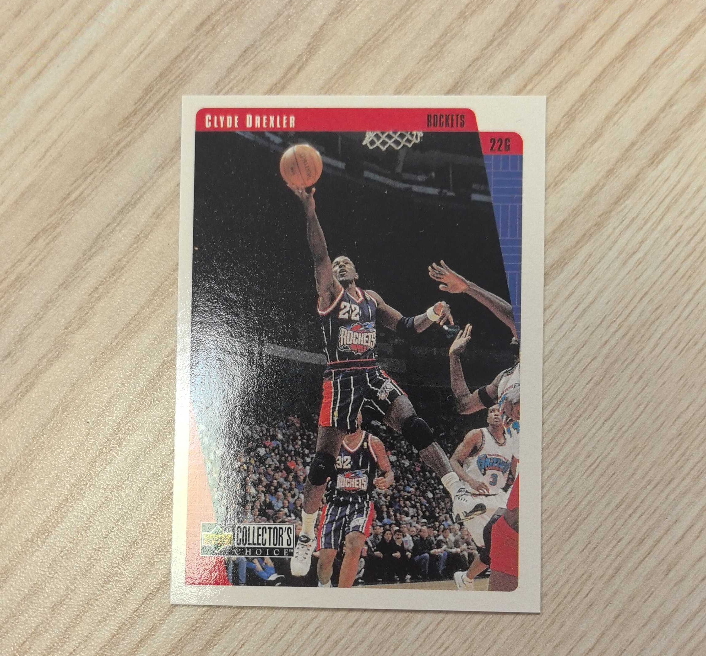 1997-98 Upper Deck Collector's Choice Clyde Drexler 德雷克斯勒 UD滑翔机50大 75大 名人堂 1届总冠军 1届一阵 10届全明星 火箭开拓者名宿