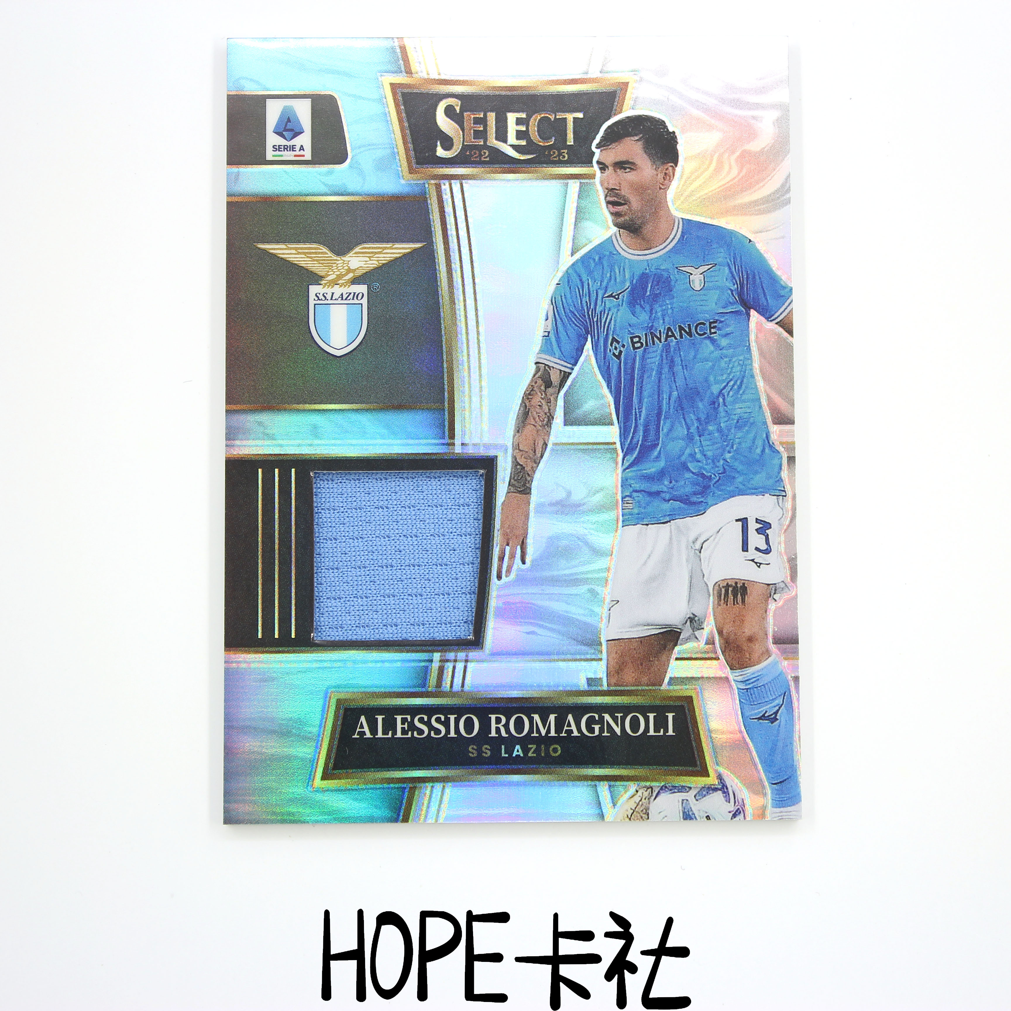 2023-24 Panini Select Alessio Romagnoli 意大利拉齐奥后防核心 罗马尼奥利 小罗马 银折亲穿物料【HOPE代卖(4.5%含卡淘)】
