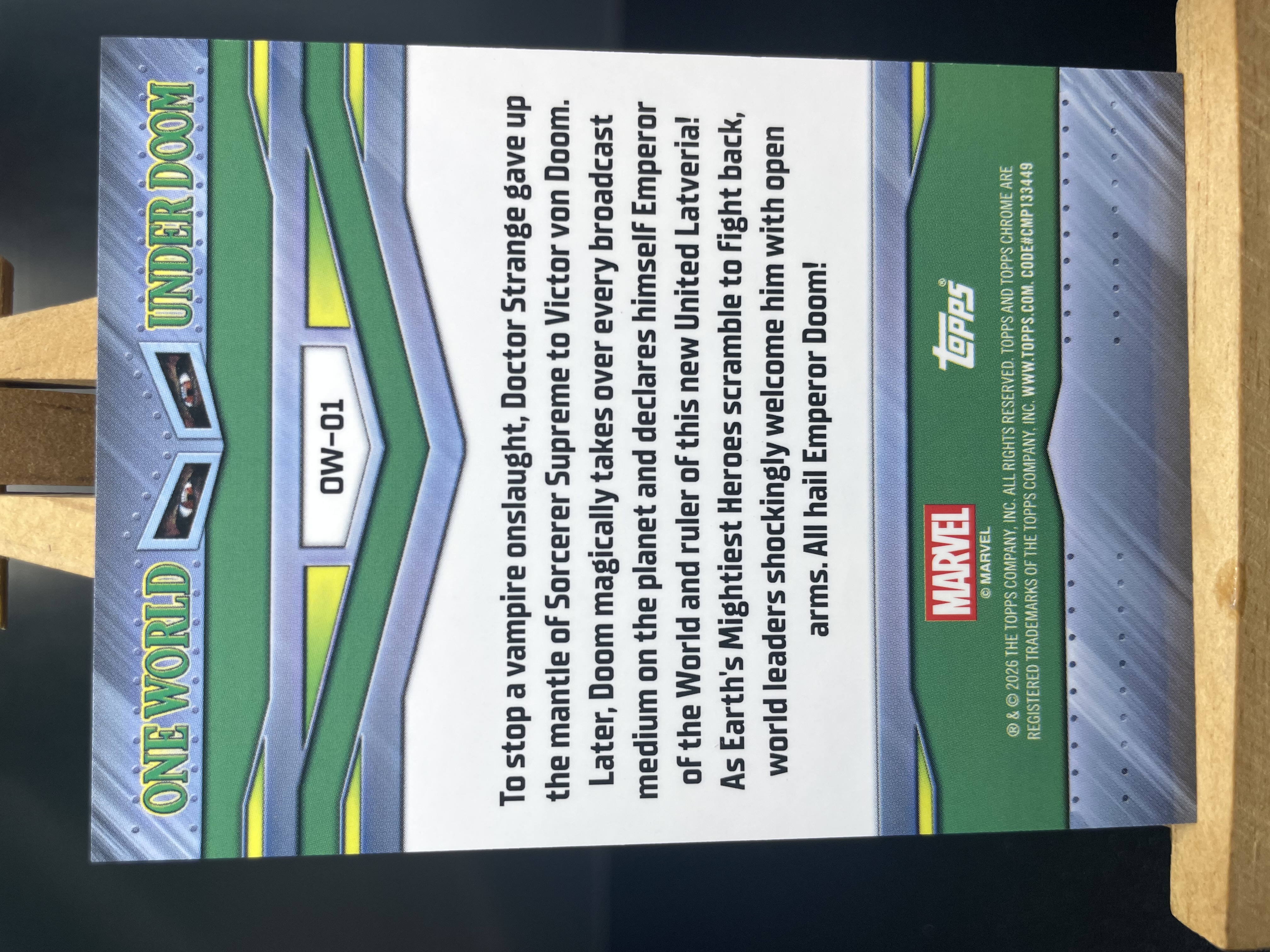 (B6)2026 TOPPS MARVEL 折射 寰宇尽归毁灭博士 实卡好看 收藏凑套必备 卡品如图 !!!