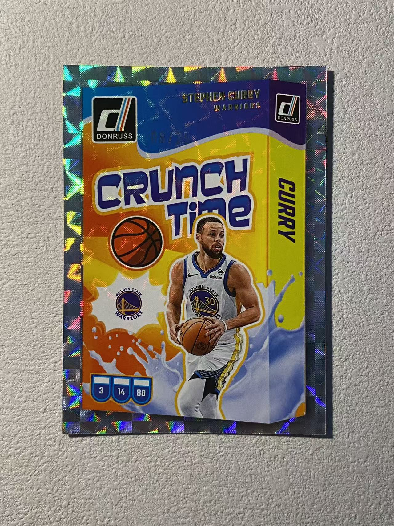 2024-25 Panini Donruss Stephen Curry 杜蕾斯 勇士 斯蒂芬 库里 /25编 低编 麦片特卡 风车折 折射 收藏必备
