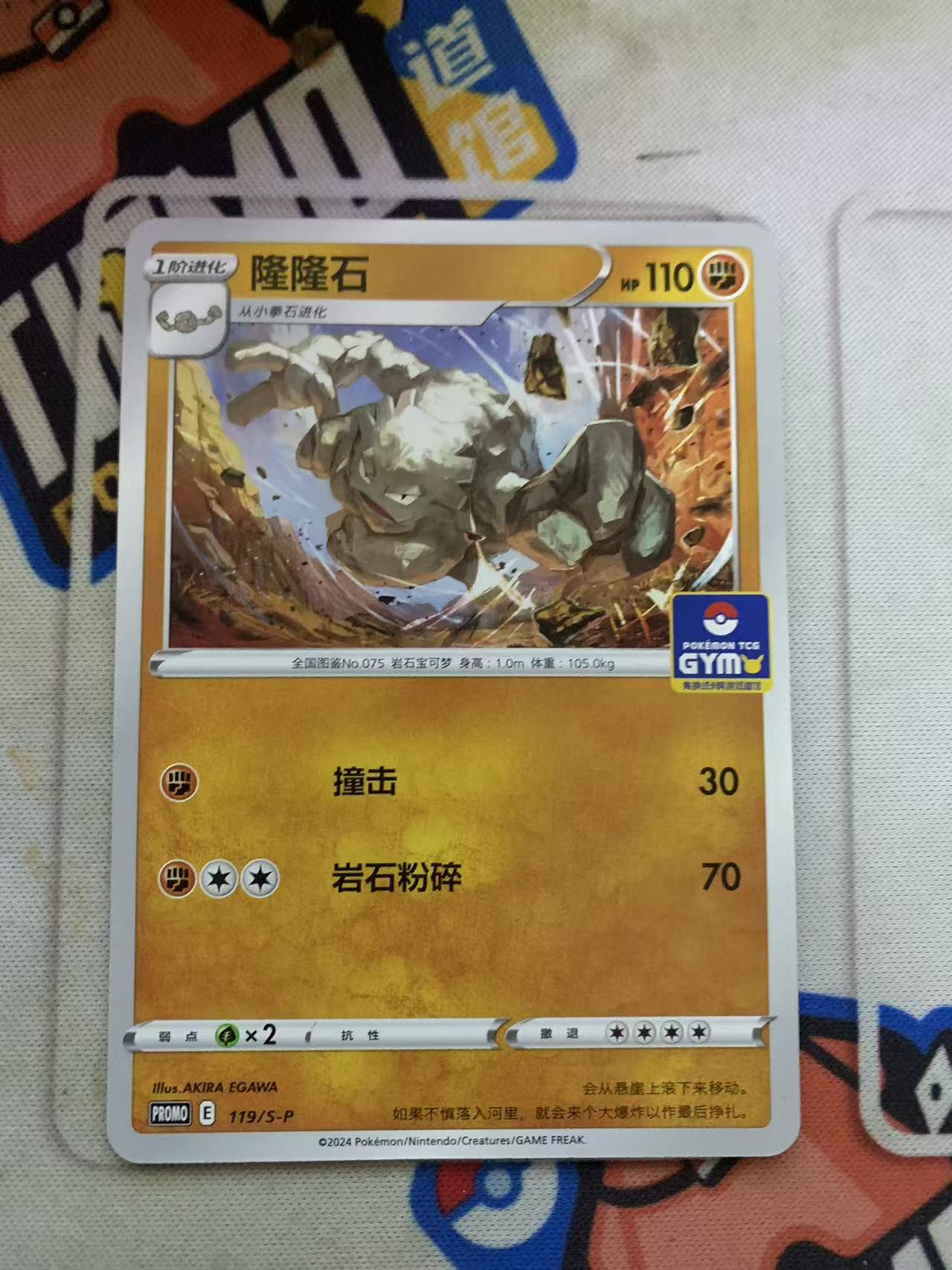 2024 Pokemon TCG 1 隆隆石 道馆包 chs 宝可梦 简中 木水拍卖第九十五期