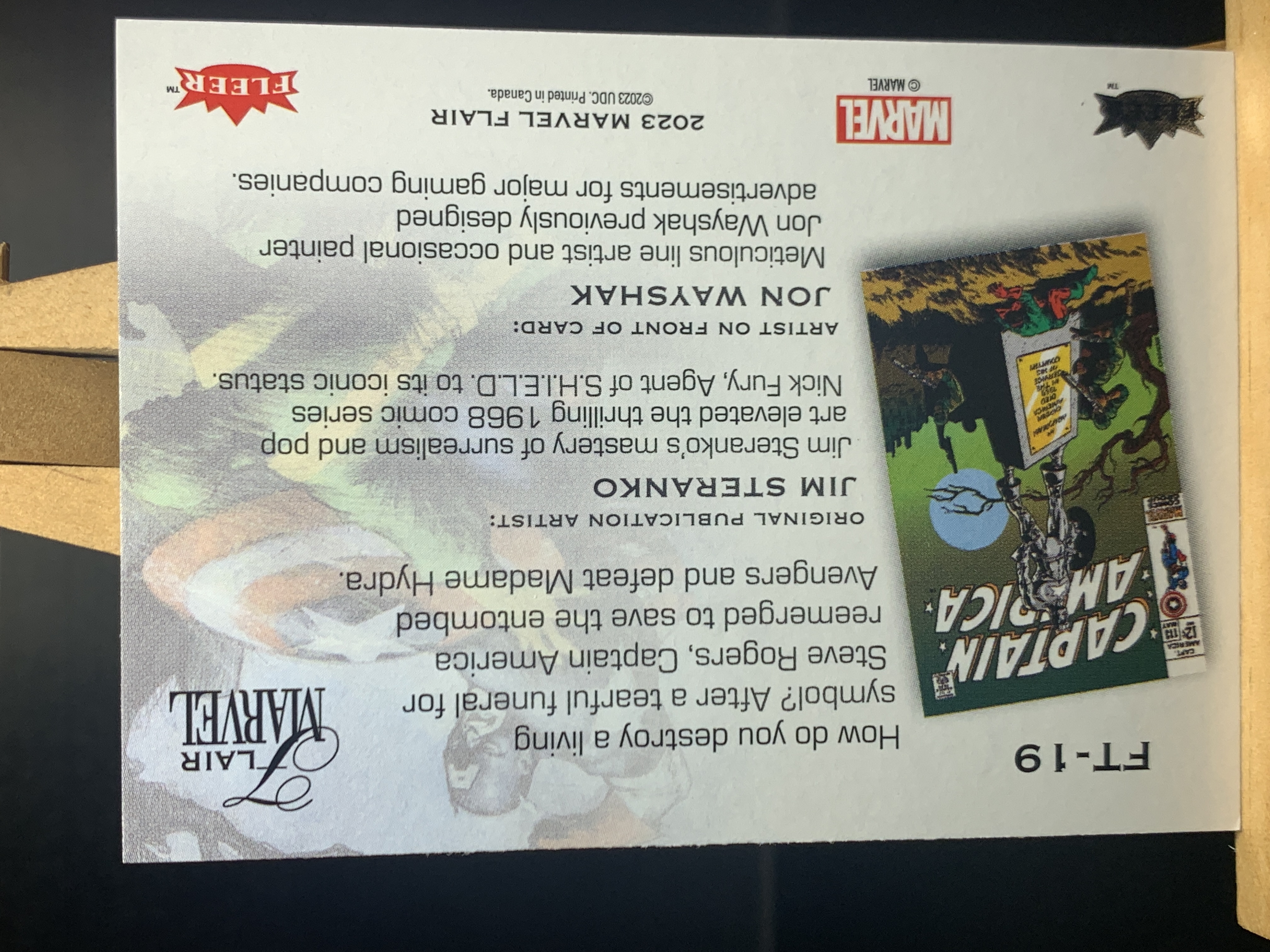 (S7)2023 FLEER Marvel 漫威 美国队长 实卡好看 收藏凑套必备 卡品如图 !!!