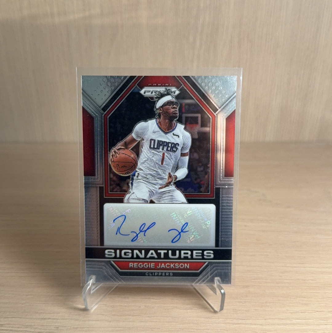 2022-23 Panini Prizm Reggie Jackson 【免费代卖】快船 雷吉 杰克逊 PZ PRIZM 签字 贴签 折射 卡品如图 值得收藏…