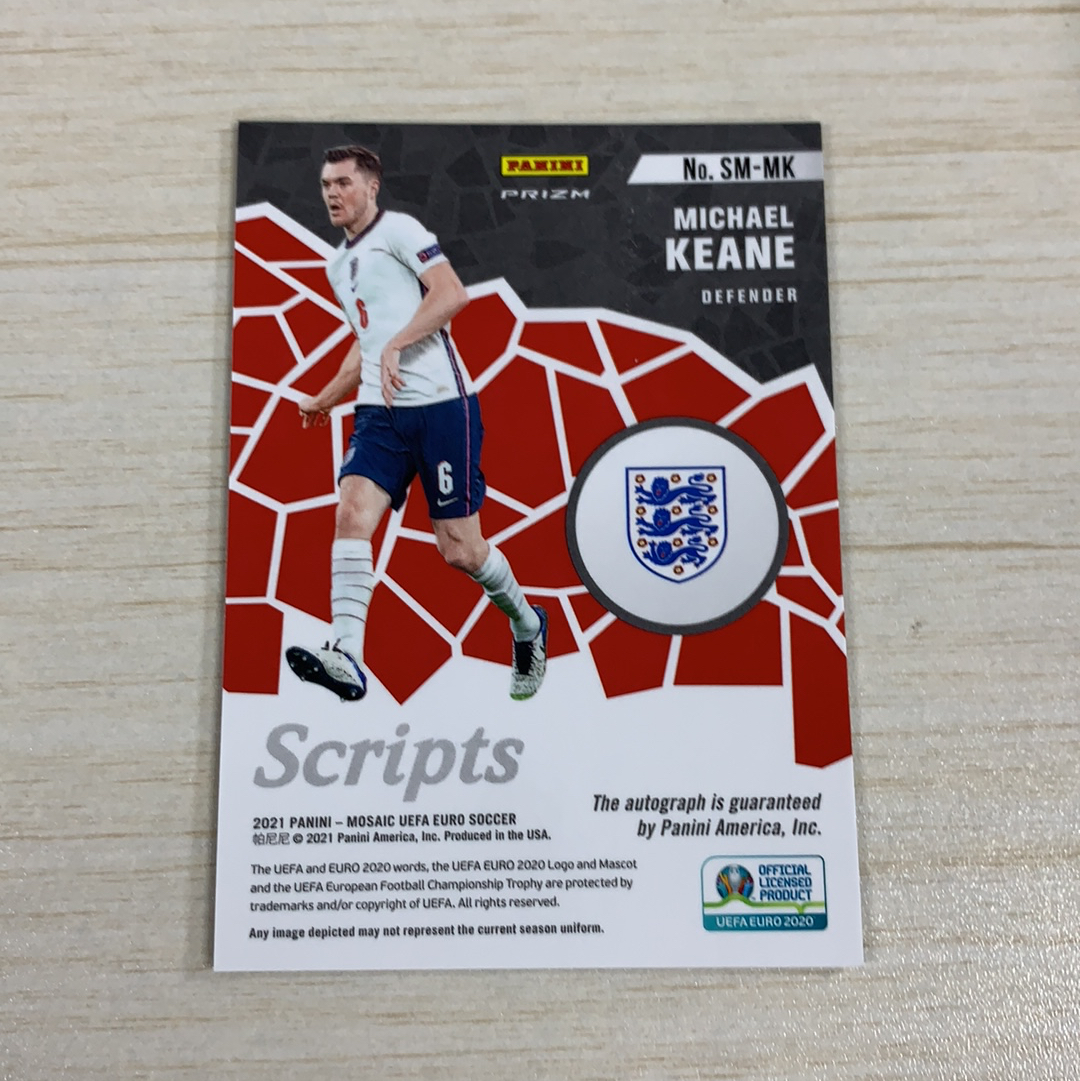 【小牛代拍】2021 Panini Mosaic Michael Keane 迈克尔 基恩 欧洲杯 马赛克 英格兰 Scripts特卡 马赛克折 签字 卡品如图 收藏必备(一哥)