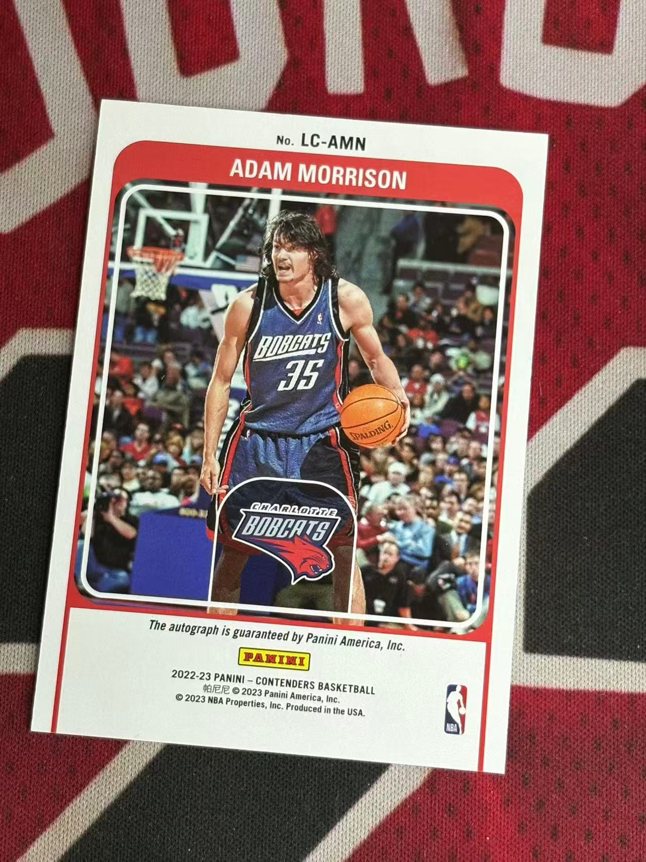 2022-23 PANINI CONTENDERS 球票系列 Adam Morrison 山猫名宿 亚当莫里森 199编 签字卡 传奇签 专收凑套必备【烂臭嘴拍卖】