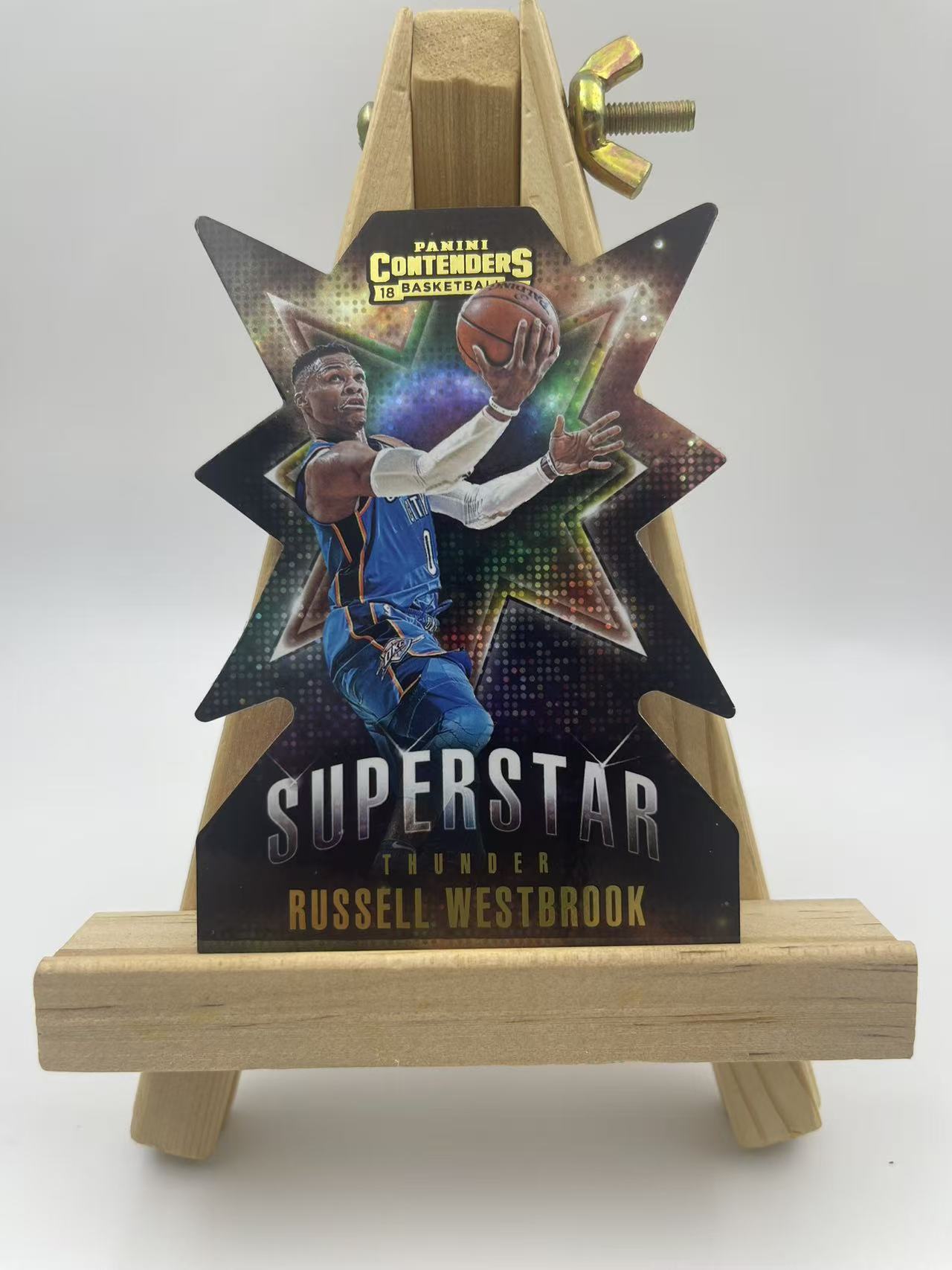 2018-19 Panini Contenders Russell Westbrook 雷霆 威斯布鲁克 威少 特卡 圣诞树 折射 点点折 实卡超帅!