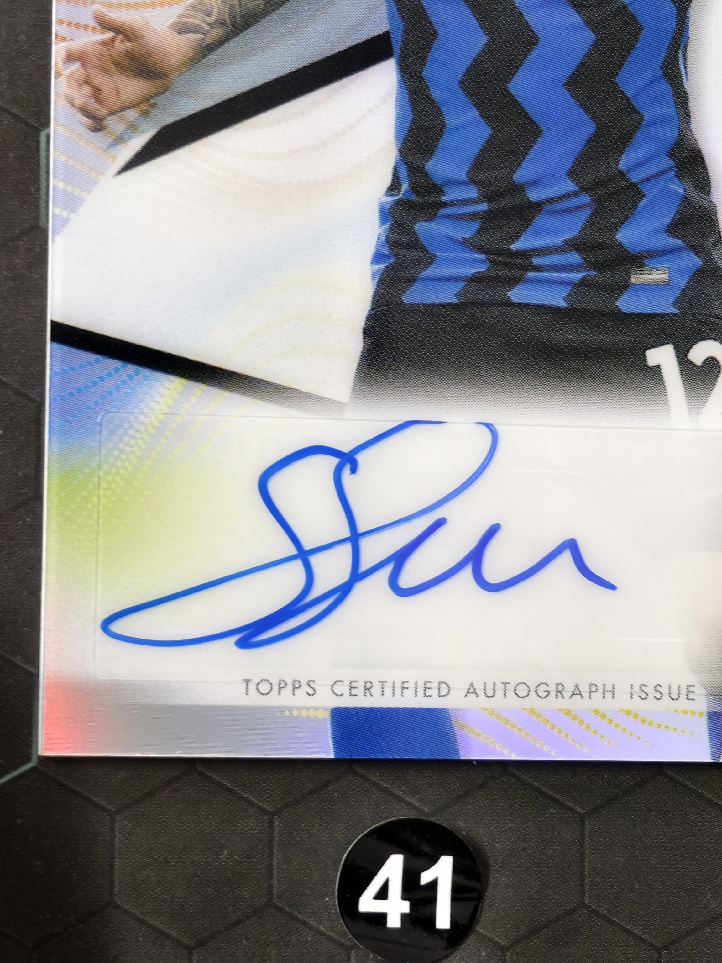【鹰歌拍卖】斯蒂法诺·森西 Stefano Sensi 银折 贴签 签字 base签|2020-21 Topps Finest 欧冠 国际米兰 中场技术流 意大利国脚 凑套必备 不保卡品#鹏哥41黑
