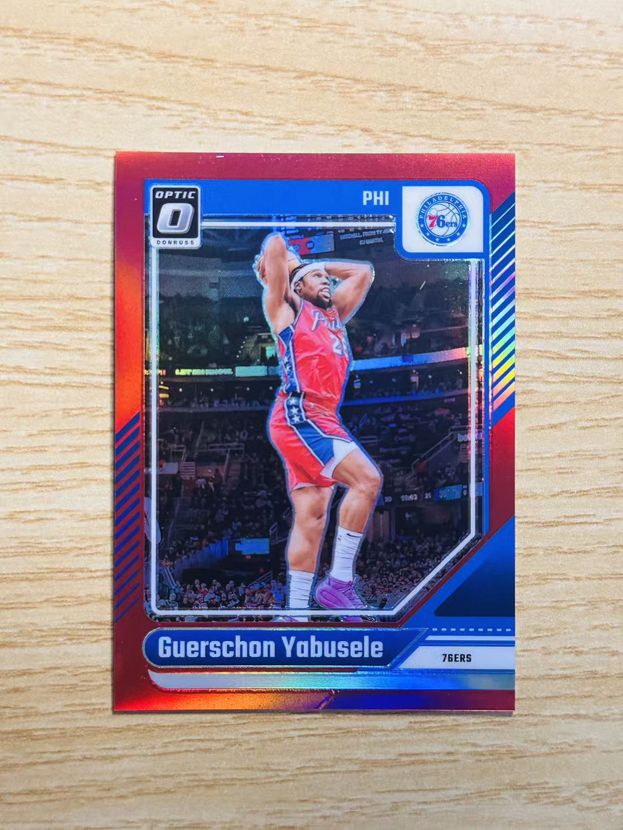 2024-25 Panini Donruss Guerschon Yabusele 嘿嘿代卖 杜蕾斯 optic 亚布塞莱 红折 99编 费城76人 收藏必备