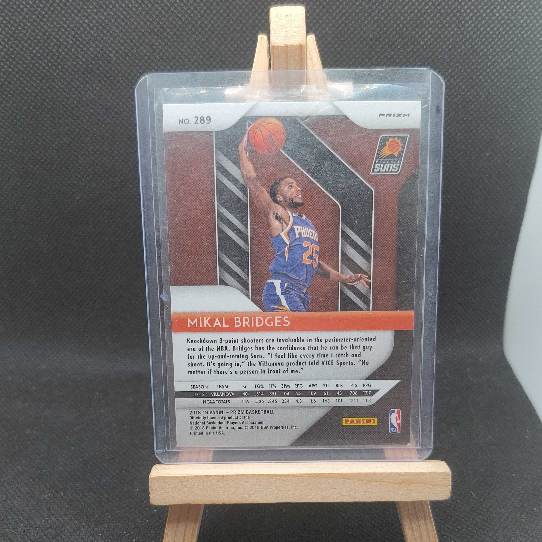 【Roseee代卖】2018-19 Panini Prizm Mikal Bridges RC 太阳 米卡尔布里奇斯 三色折射 新秀卡RC标 东契奇同届 wze