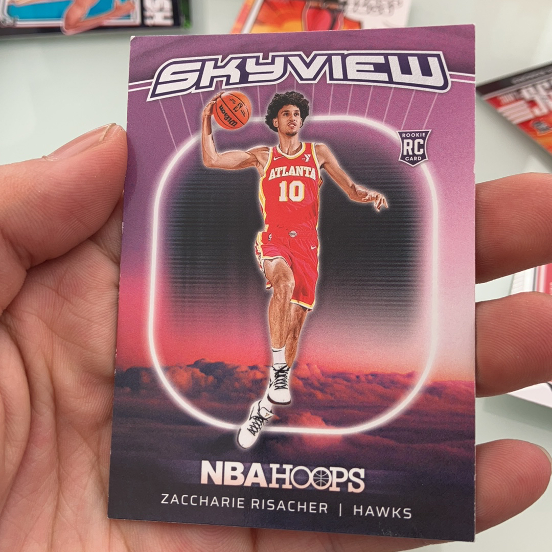 小卡代卖 2024-25 Hoops RC Zaccharie Risacher 老鹰 状元秀 里萨谢 Premium 折射 状元 零重力特卡 如图