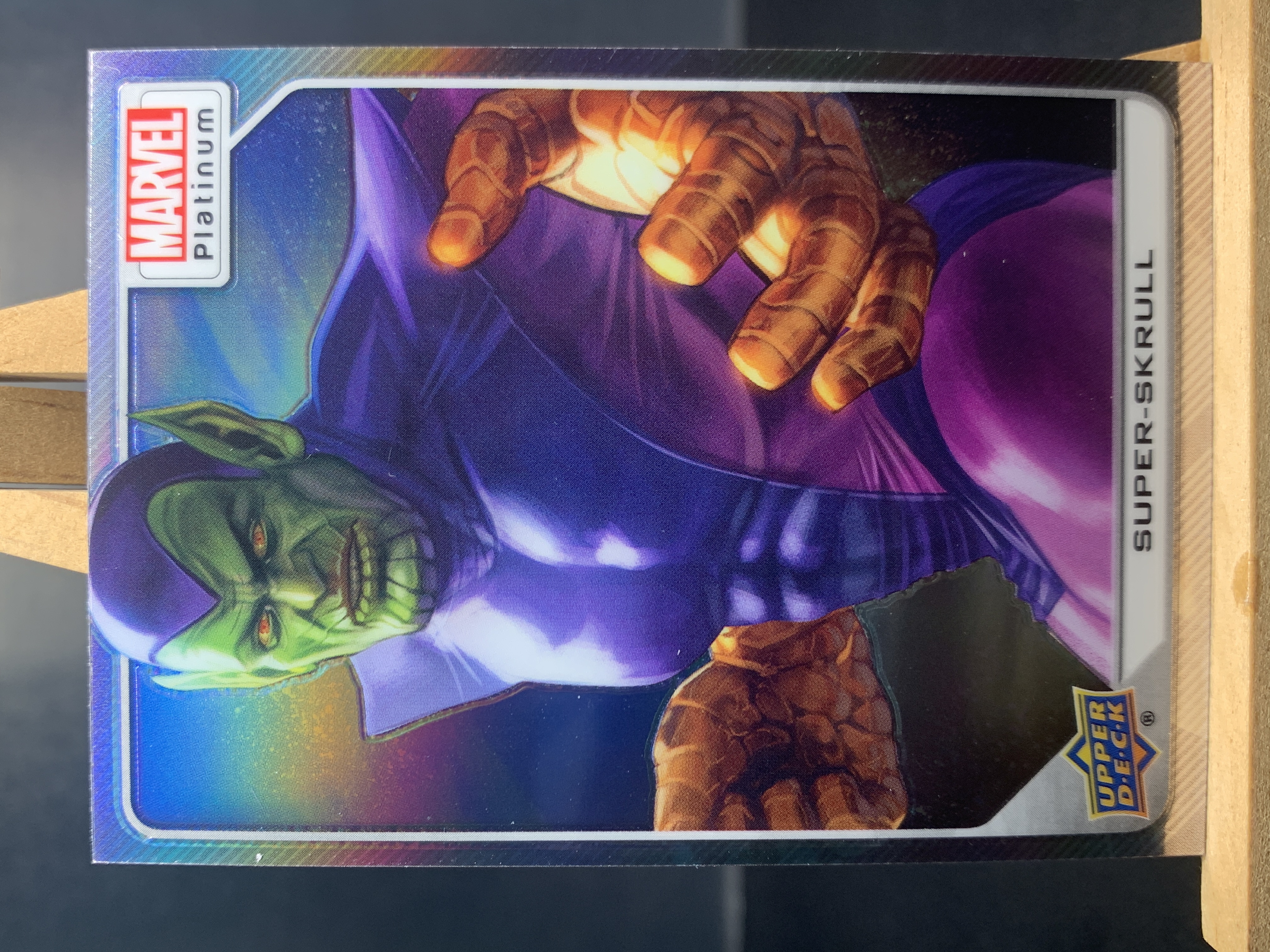 (S3)2022 UPPER DECK Marvel 漫威 银折 斯库鲁人 实卡好看 收藏凑套必备 !!!