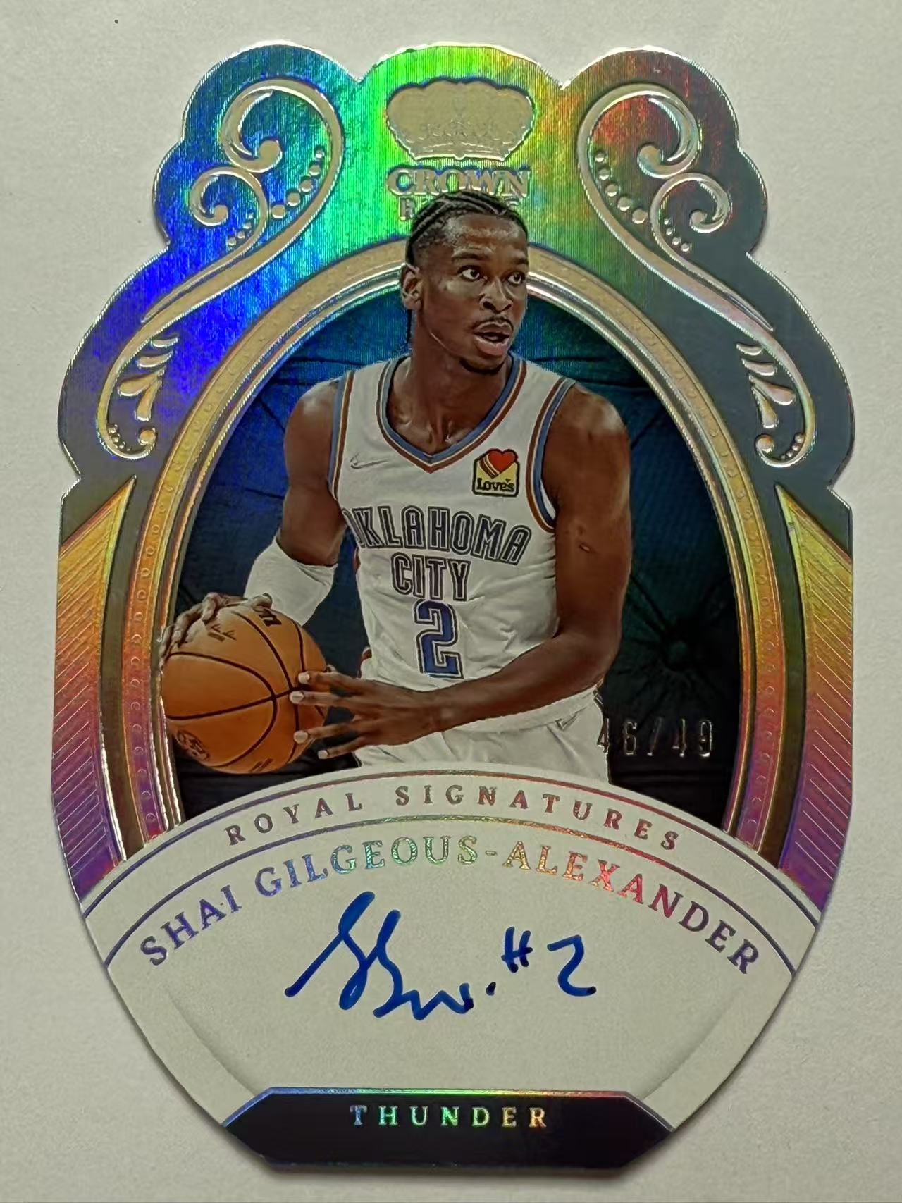 Sga Crown Rookie 2022-23 Panini Crown Royale Shai Gilgeous-Alexander 亚历山大 sga 雷霆选图 皇冠系列 ...