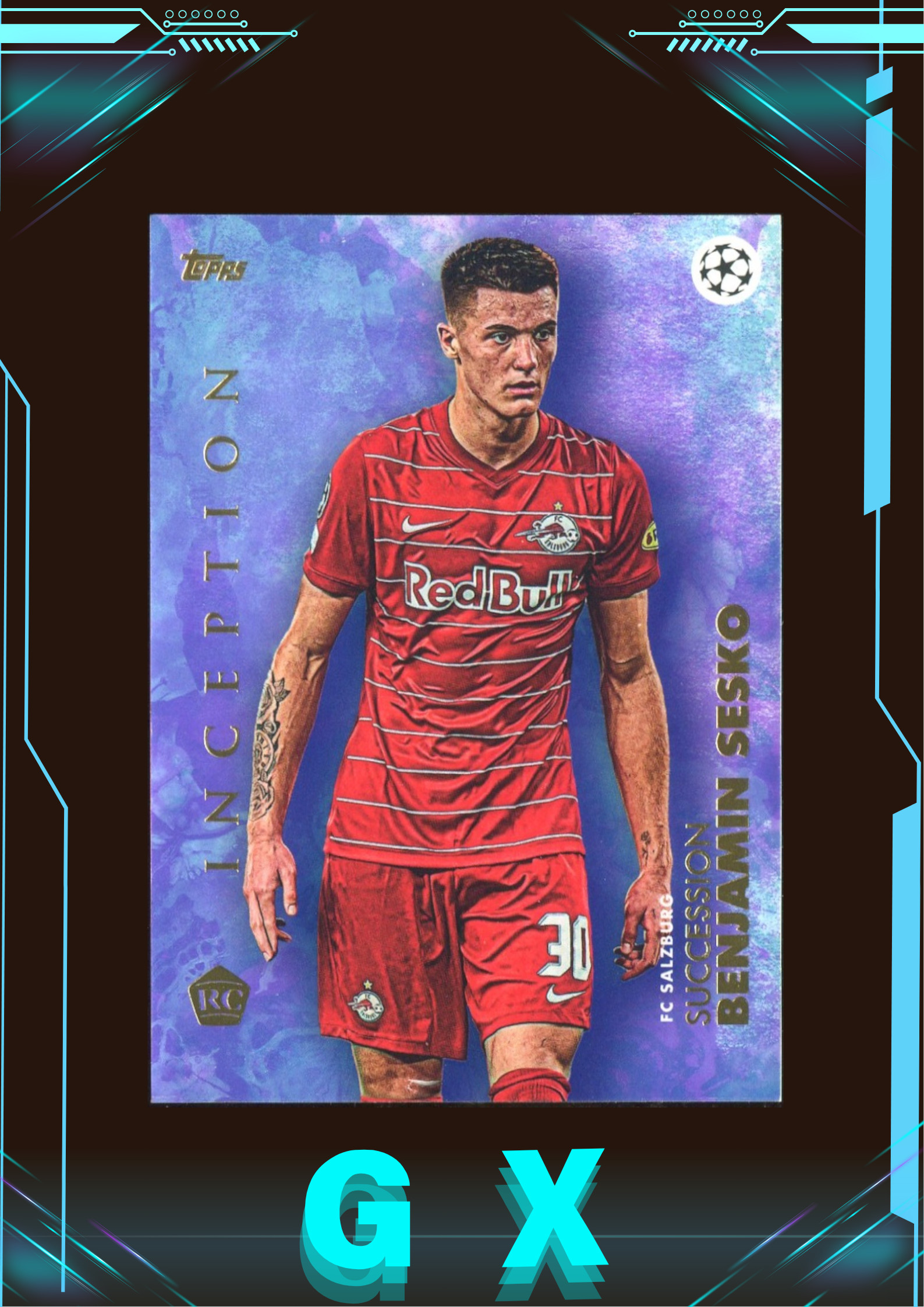 2022 Topps Inception 盗梦空间系列 本杰明·塞斯科 Benjamin Sesko 新秀RC 普卡 !【钩玄卡店】JBJ