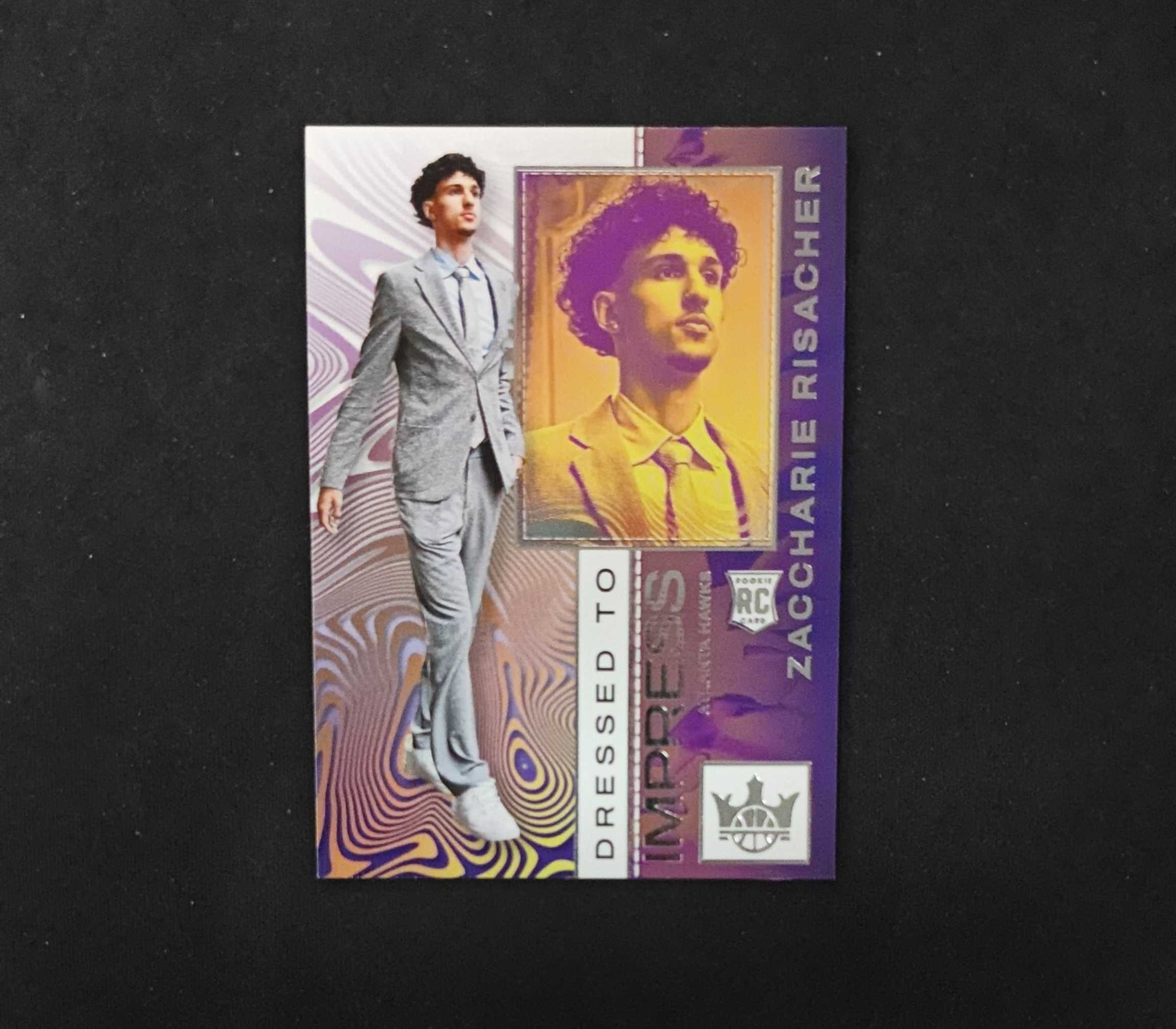 2024-25 Panini Court Kings Zaccharie Risacher RC 【SC拍卖】油画 新秀 老鹰 里萨谢 走秀特卡 收藏必备(拐哥)