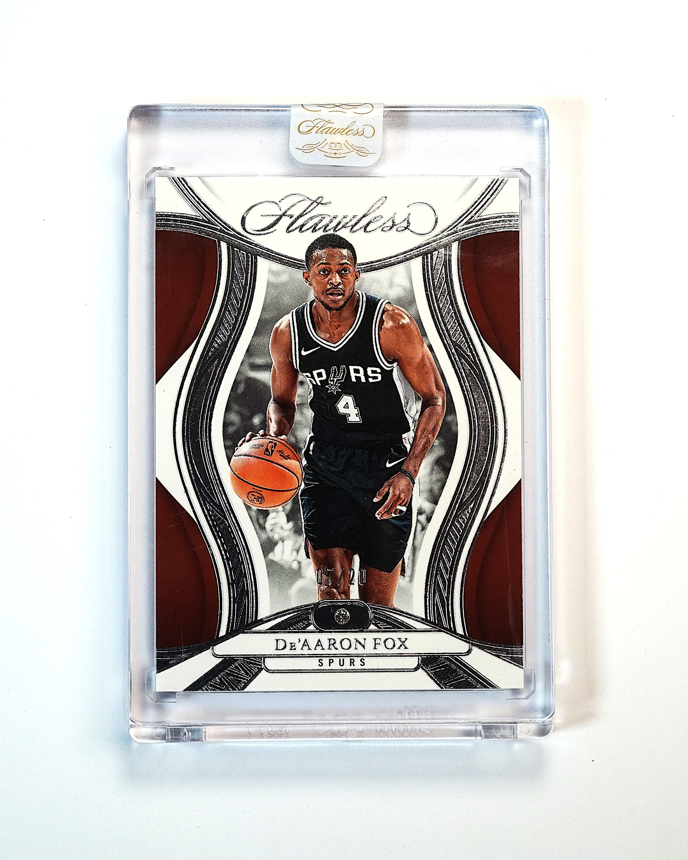 2024-25 Panini Flawless De'Aaron Fox 手提 达龙 福克斯 07/20编 钻石 base 原封砖 马刺 小狐狸 卡斯尔 哈珀 文班亚马队友【MC】