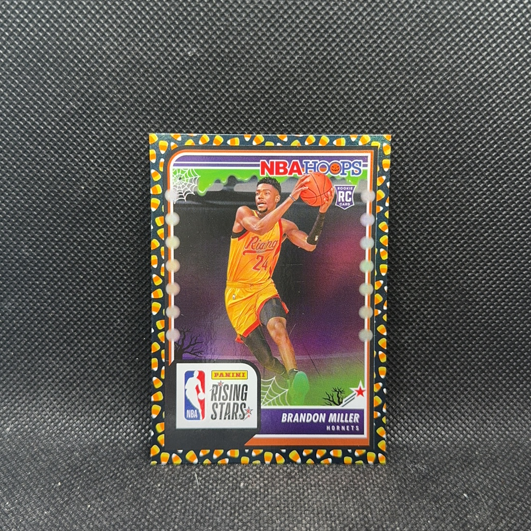 【Roseee代卖】2023-24 Panini Hoops系列 万圣节 Brandon Miller 布兰登 米勒 RC 新秀 蜘蛛网折 大比列 sp 折射 青