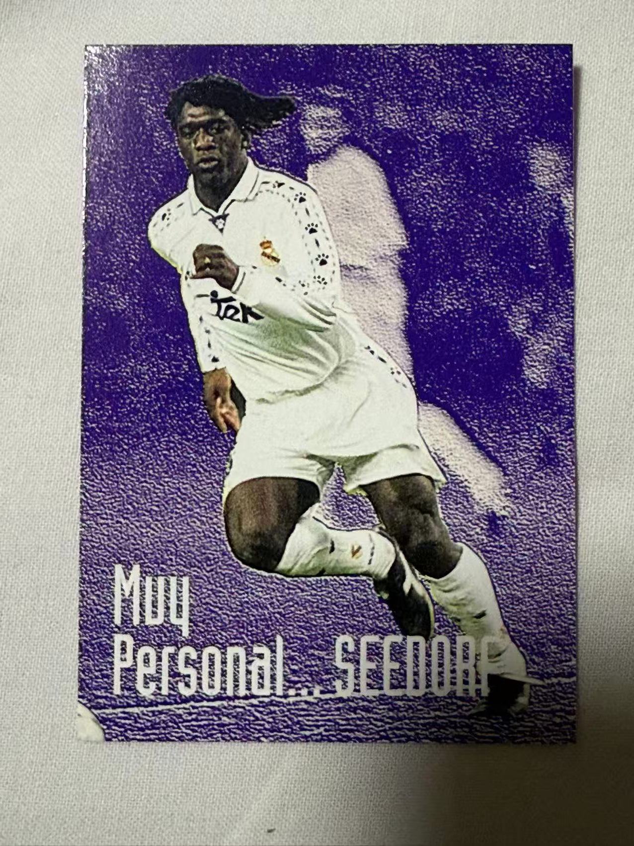 1995 Panini 皇马队卡 Clarence Seedorf 【mxn拍卖】西多夫 30年老卡 荷兰 AC米兰 国际米兰 皇马 阿贾克斯 桑普多利亚 不发到付
