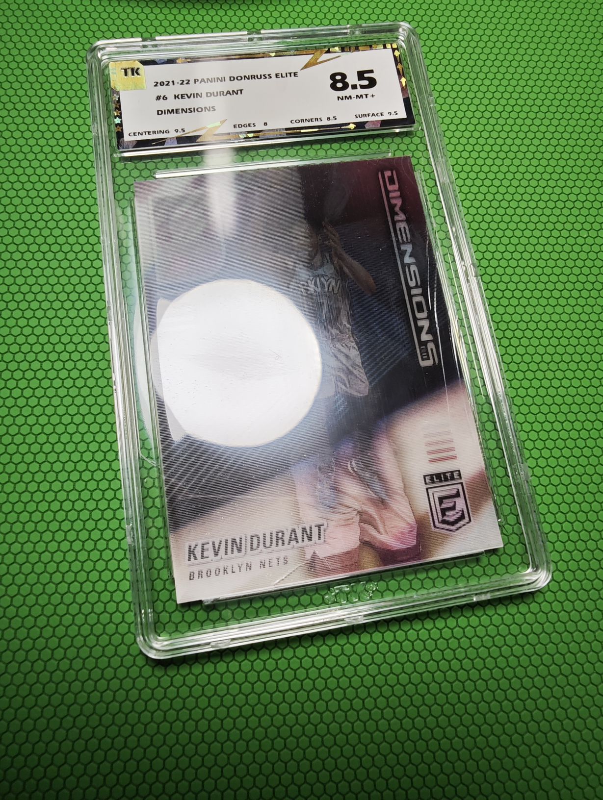 2021-22 Panini Donruss Elite Kevin Durant 篮网 火箭 凯文杜兰特 3D全息特卡 光栅卡 双选图 大比例SSP 壳损见图 介意勿拍