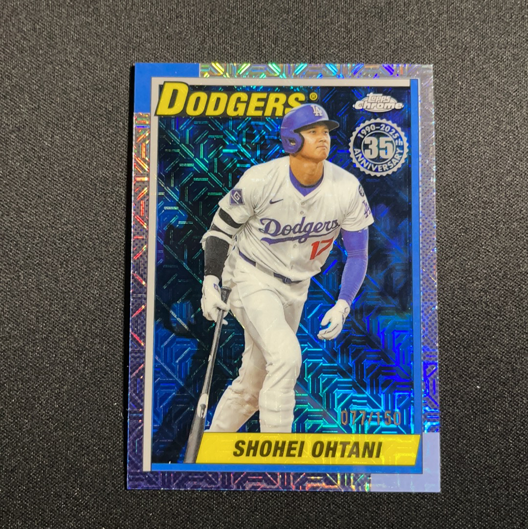 2025 Topps Update Shohei Ohtani 大谷翔平 道奇 二刀流 mvp 世界大赛冠军 银包 复古 mojo折 蓝折 150编 color match【pei】
