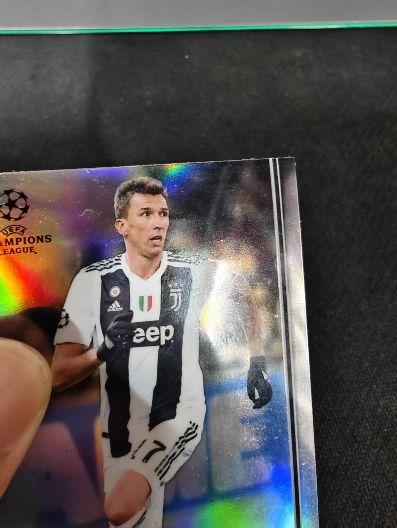 【可合并,不累计】2019 Topps Chrome Mario Mandzukic 欧冠TC 尤文图斯 曼朱基奇 银折 划痕 边角瑕疵 #64