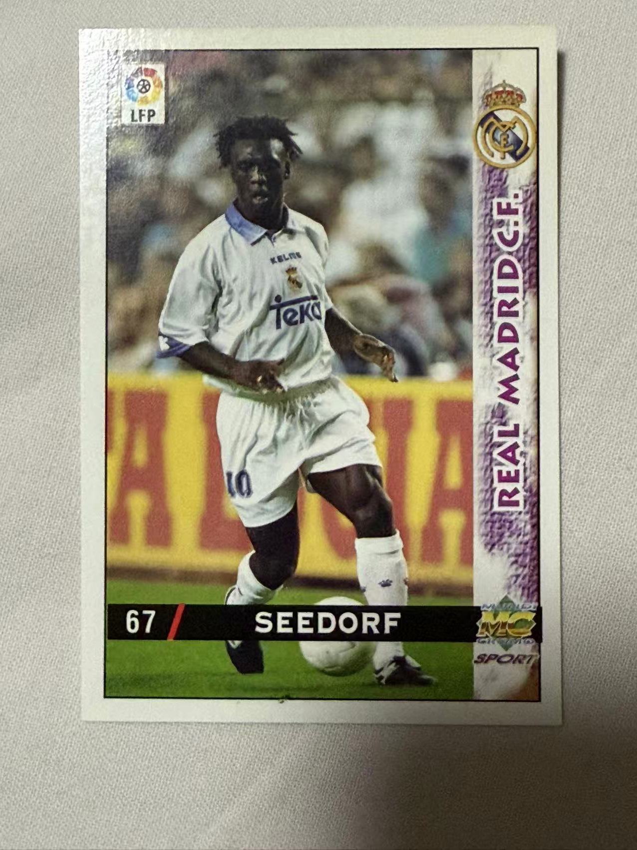 1997-98 MC 西甲 Clarence Seedorf 【mxn拍卖】西多夫 28年老卡 荷兰 AC米兰 国际米兰 皇马 阿贾克斯 桑普多利亚 不发到付