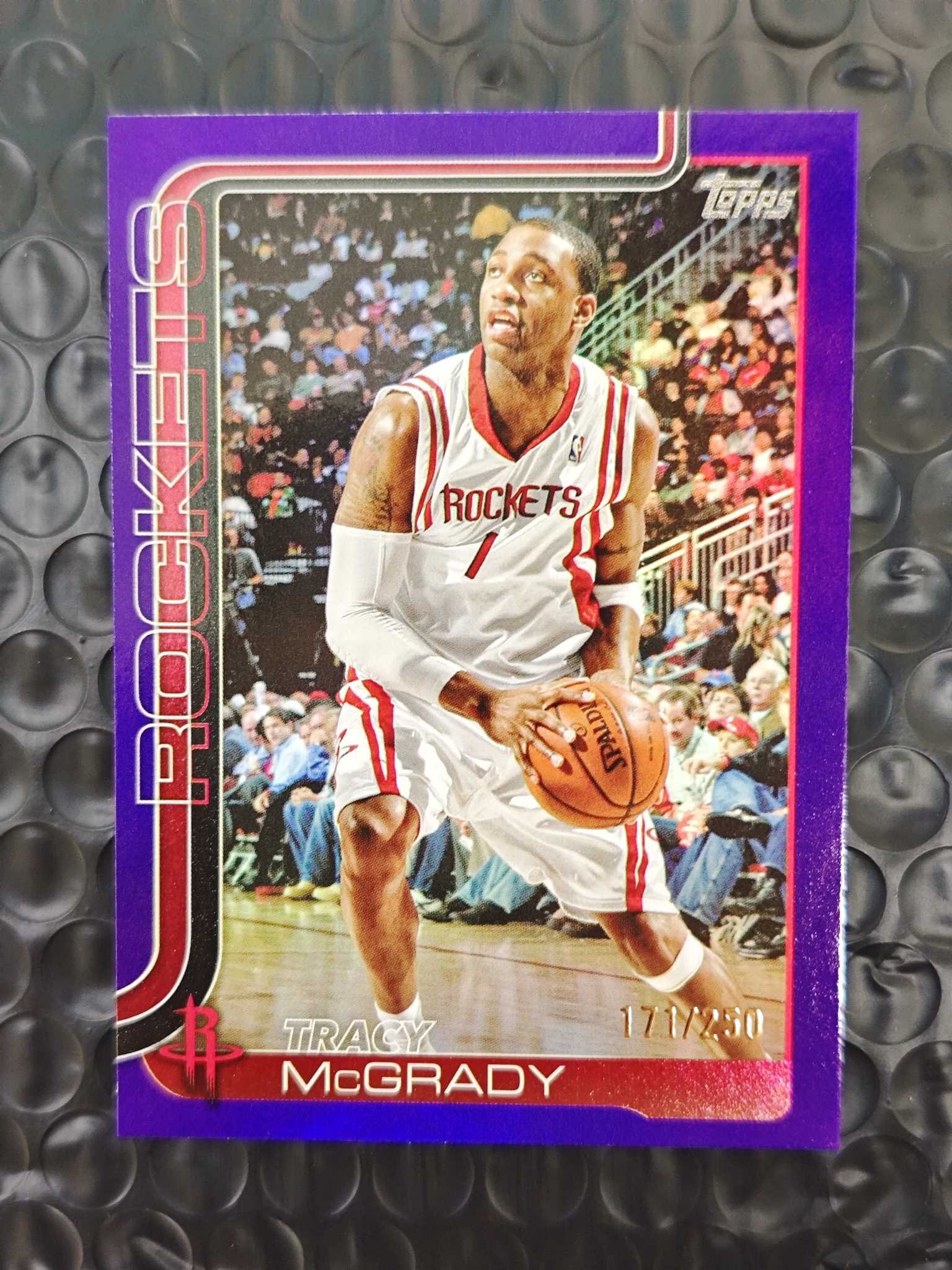 2025-26 Topps Flagship Tracy Mcgrady 旗舰系列 火箭 特雷西 麦克格雷迪 麦迪 传奇名宿 名人堂 171/250编 紫折 折射 如图【原地起飞卡社】jia11.28