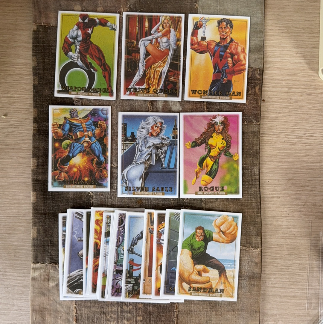 2024 SkyBox Marvel (MCU) 漫威 masterpieces 92 Platinum 92 帆布特卡 Canvas 25张打包 白皇后 小淘气 灭霸 金并 神奇先生等