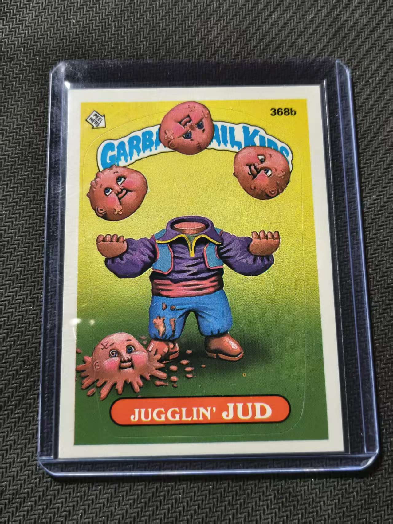 Topps Garbage Pail Kids 垃圾桶小子 GPK jugglin jud 杂耍法官 呕吐 恶搞 #海盗