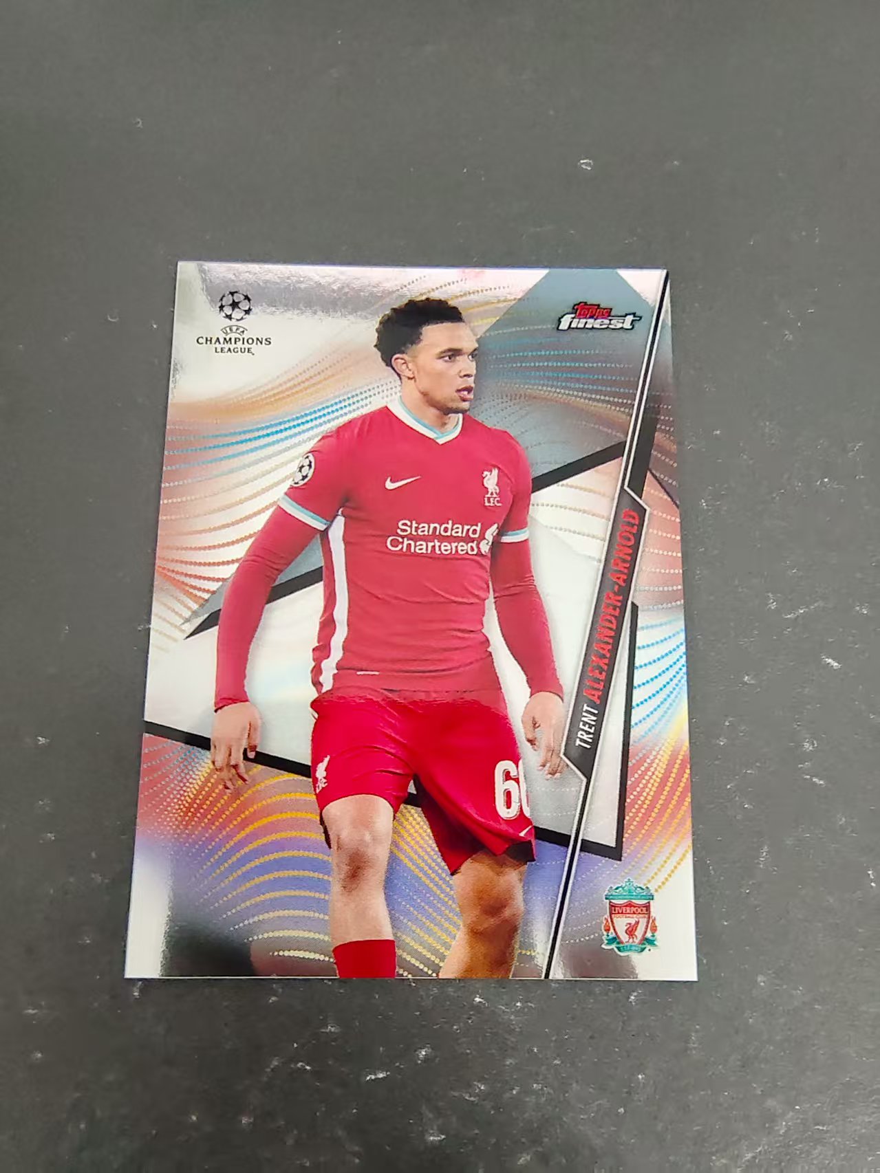 【可合并,不累计】2021 Topps Finest Trent Alexander Arnold 特伦特·亚历山大-阿诺德 利物浦 欧冠 划痕 边角瑕疵 #56