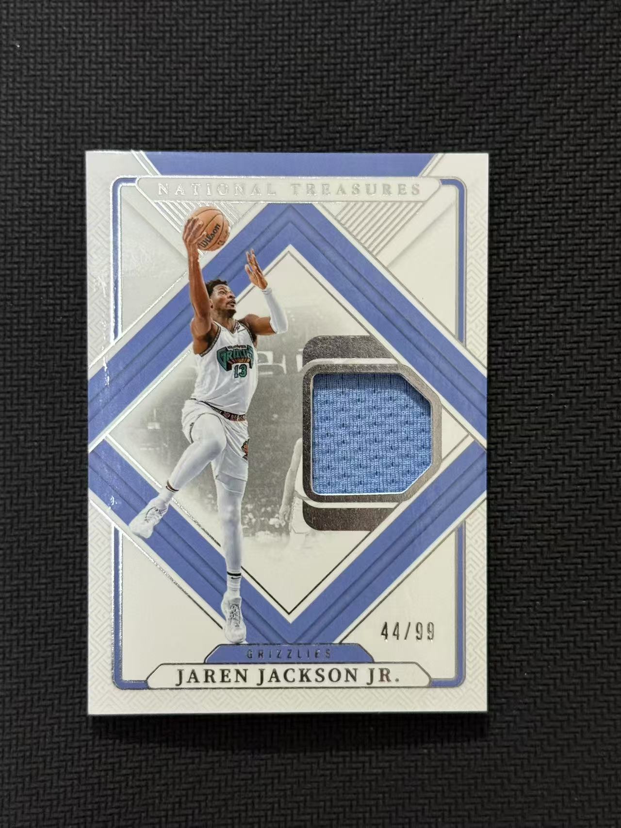 2024-25 Panini National Treasures Jaren Jackson Jr. 灰熊 国宝 小贾伦 杰克逊 44/99编 小窗物料 球衣切割 亲穿 GU 卡品如图 老公DR